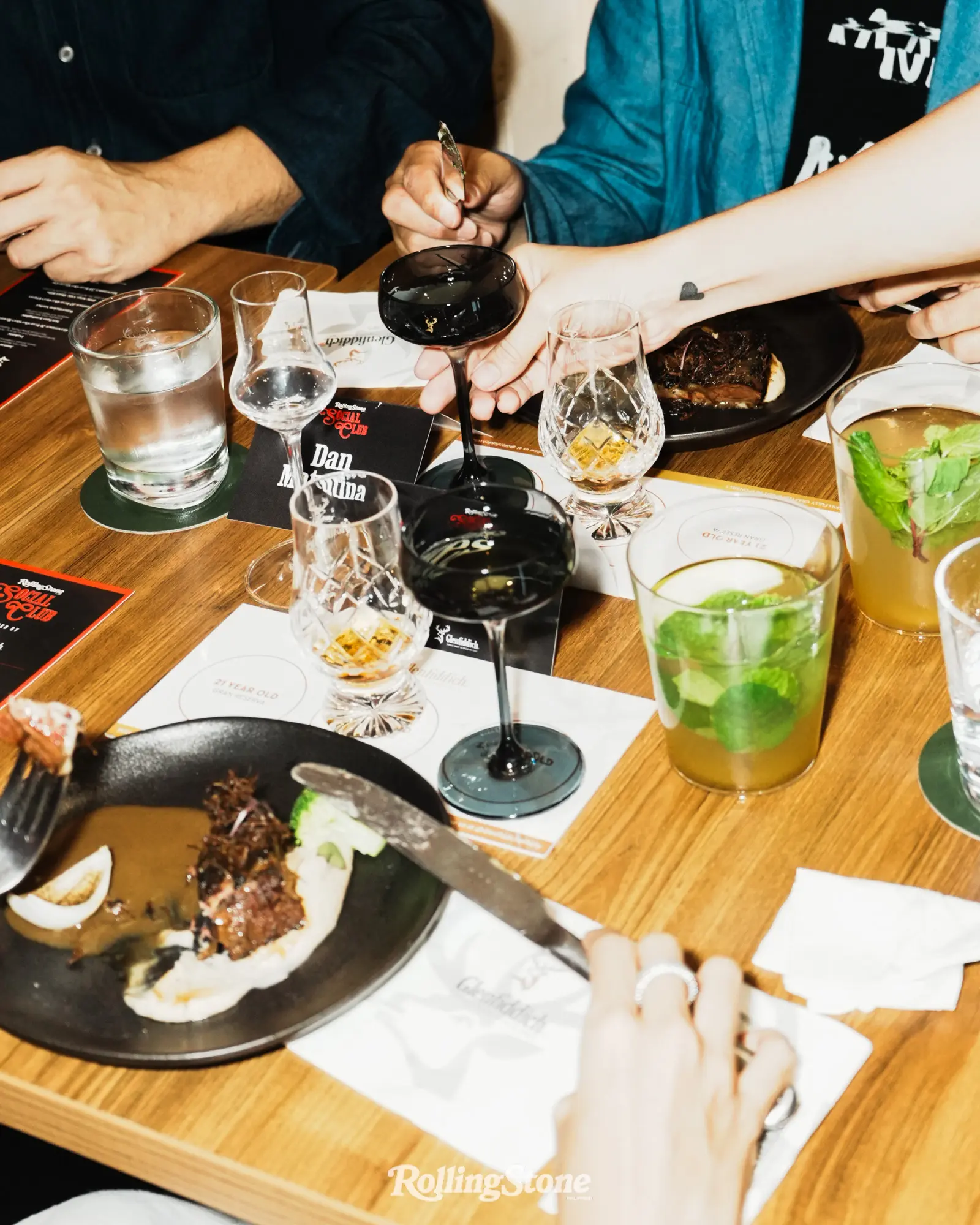 22 Year Old Gran Cortes with its layers of oak and deep vanilla sweetness that paired well with the 48-hour sous-vide short ribs, plated with jackfruit purée, black garlic jus, and beef floss