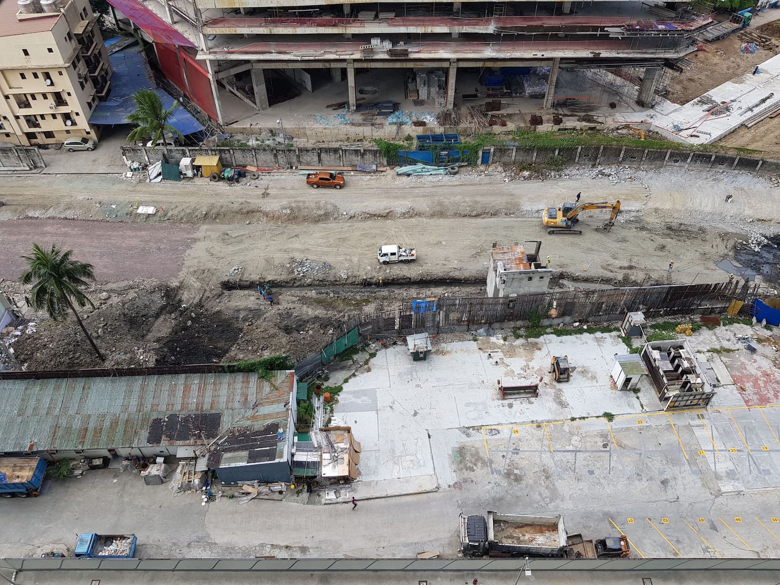 paved road for a bridge in metro manila shot by sai versailles
