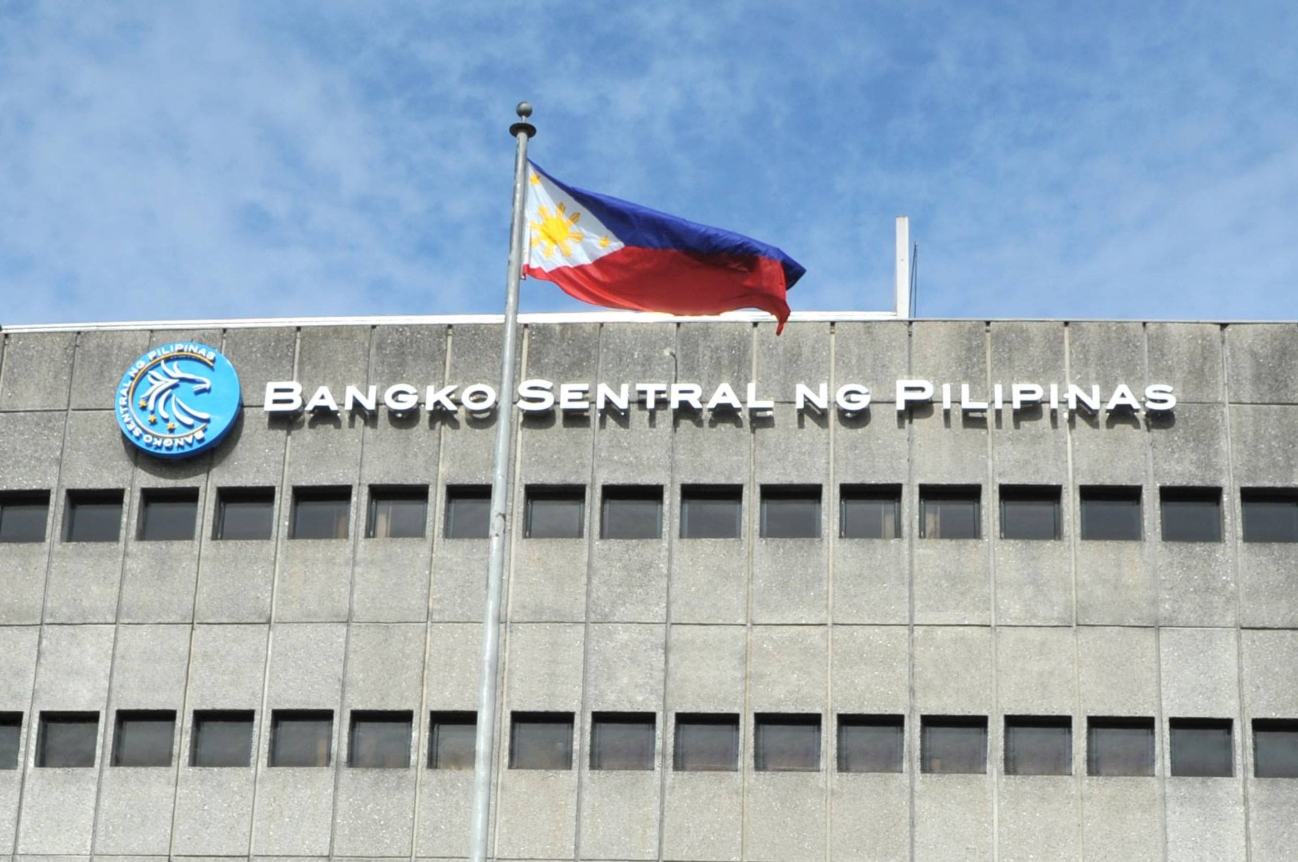 The Bangko Sentral ng Pilipinas building with the old logo