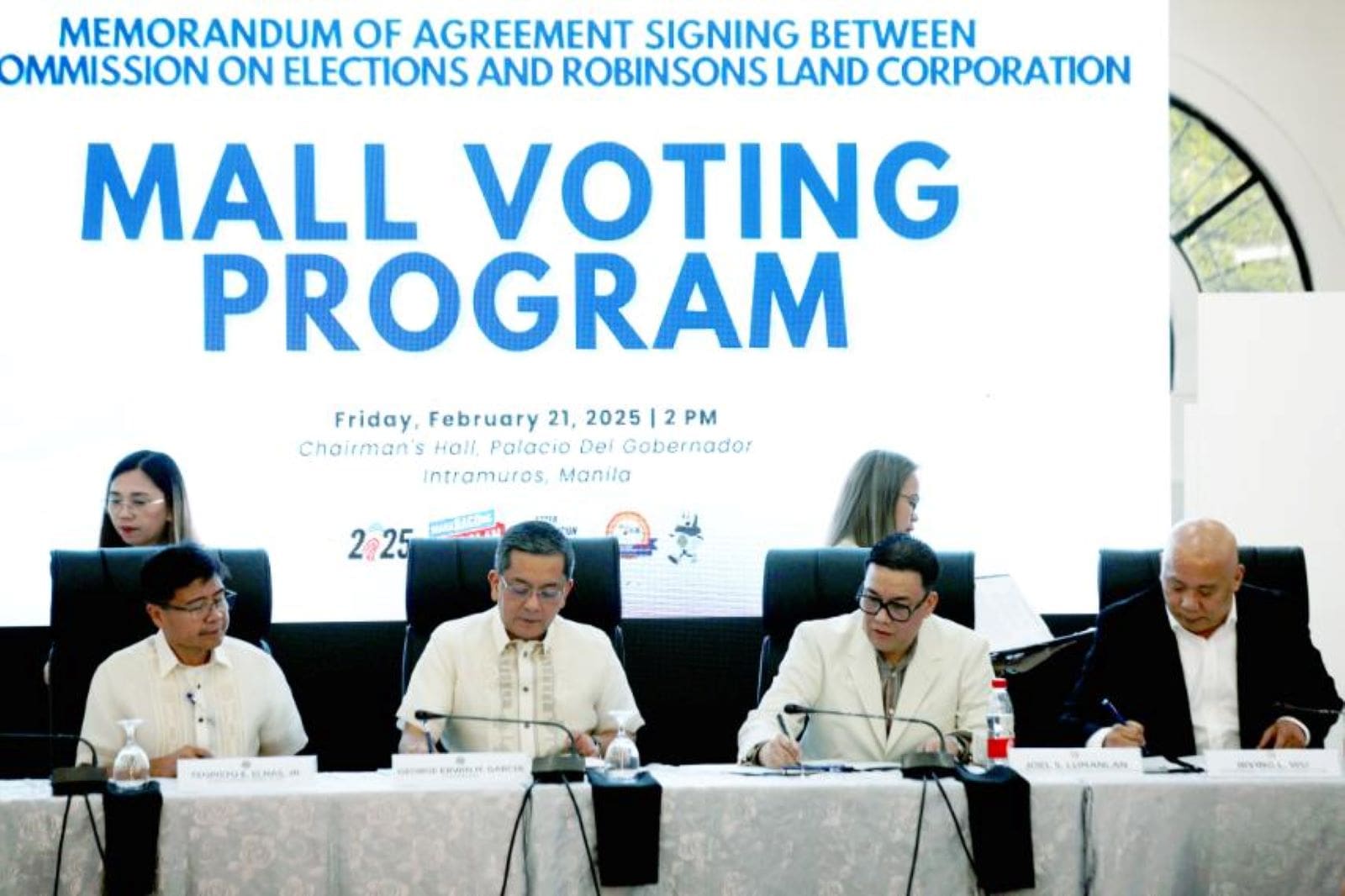 comelec mall voting agreement signing