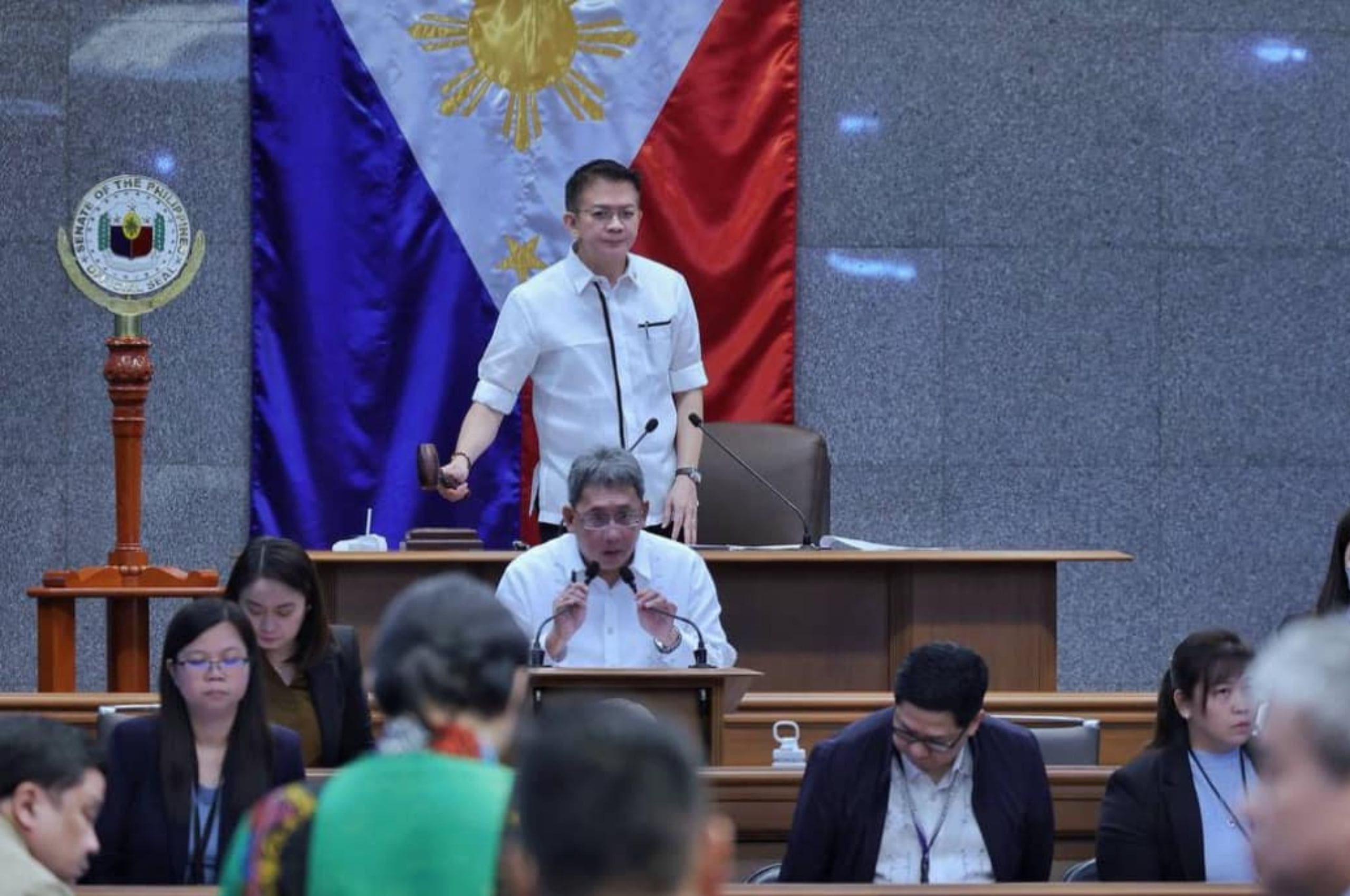 escudero adjourns session senate