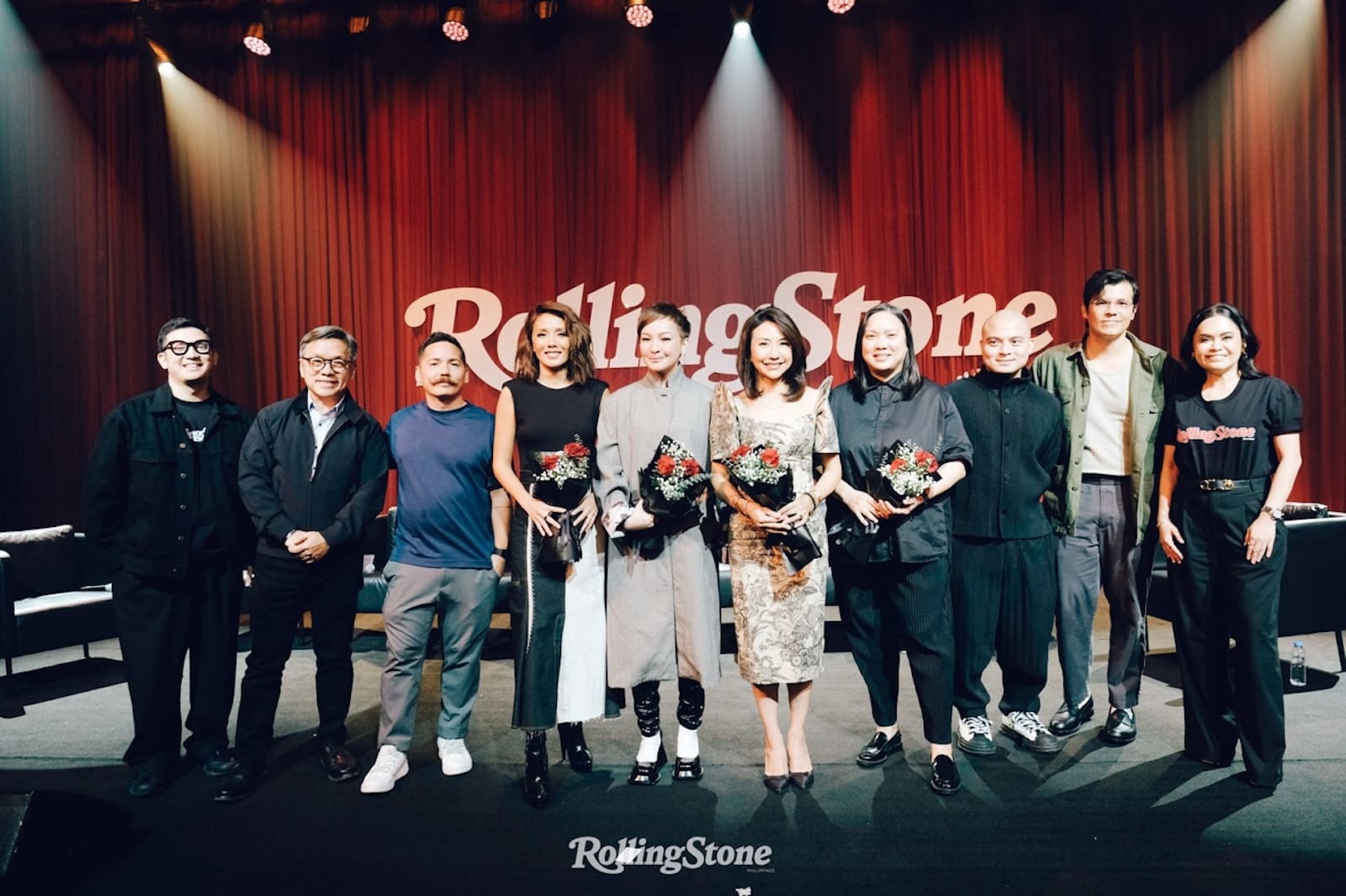 Jonty Cruz, Eric Teng, Josh Boutwood, Rachel Carrasco, Jae Pickrell, Sec. Christina Garcia Frasco, Miko Calo Bruce Ricketts, Erwan Heusaff, and Josh Boutwood. Photo by Ed Simon