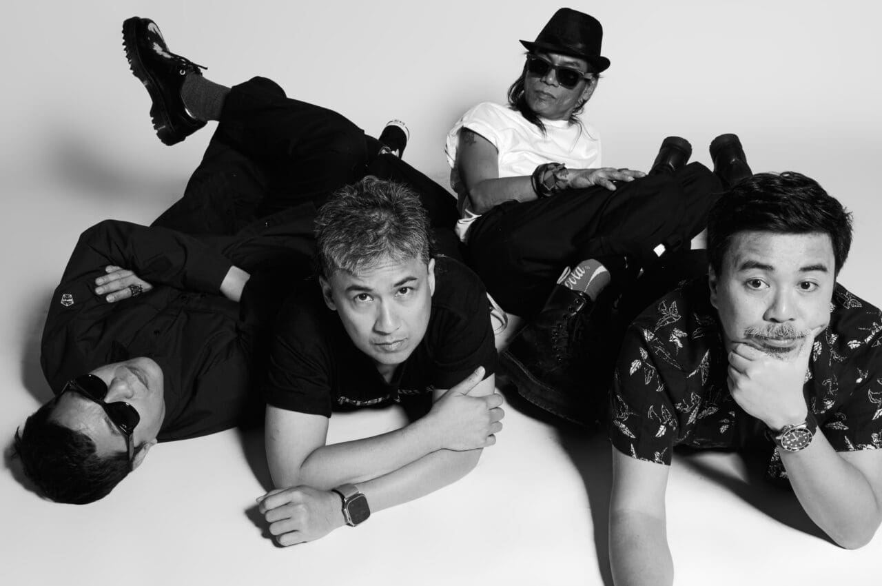 Raimund Marasigan, Ely Buendia, Marcus Adoro, and Buddy Zabala of Eraserheads.