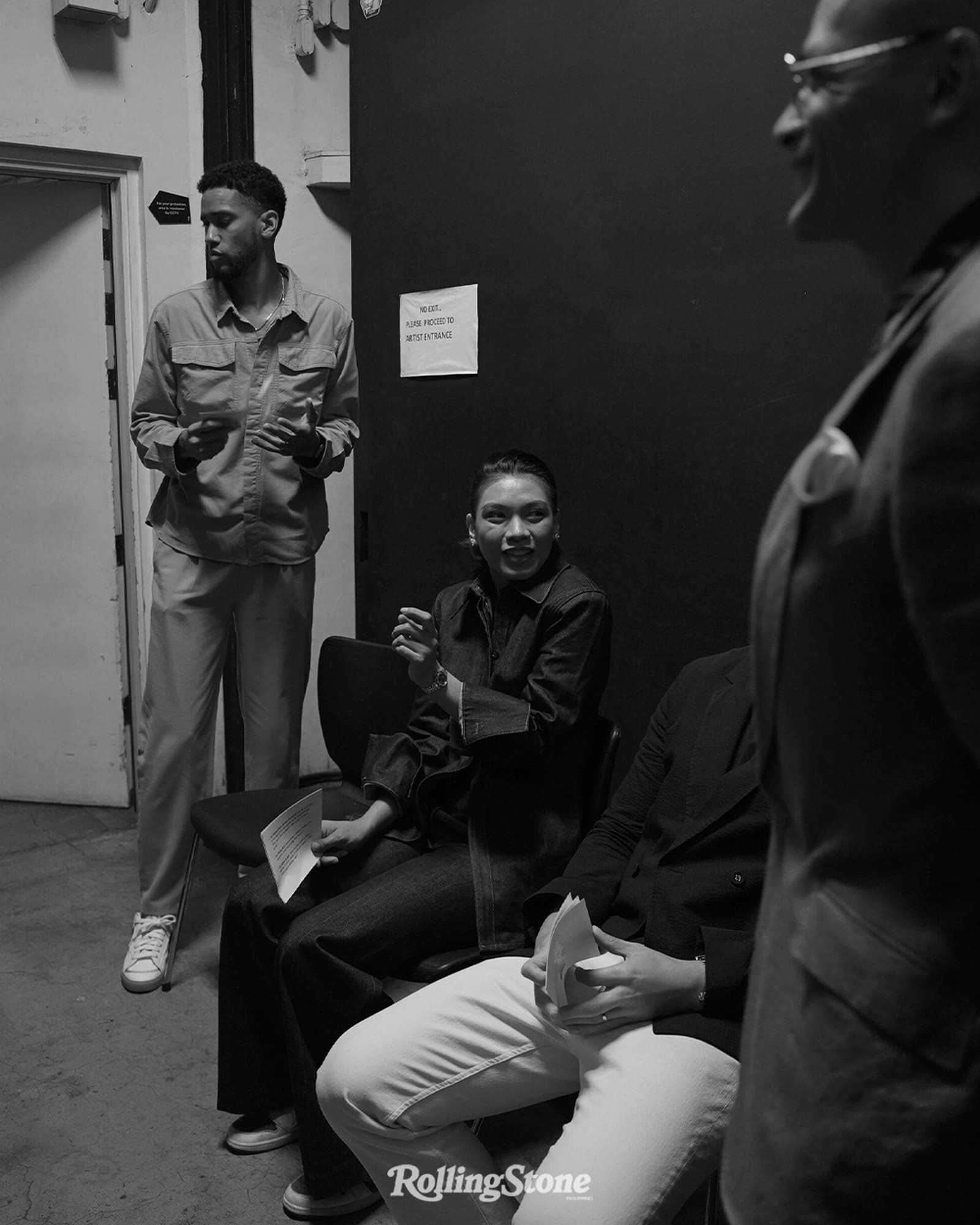 Basketball player Gabe Norwood, volleyball player Allysa Valdez, and moderator and triathlete Paolo Abrera