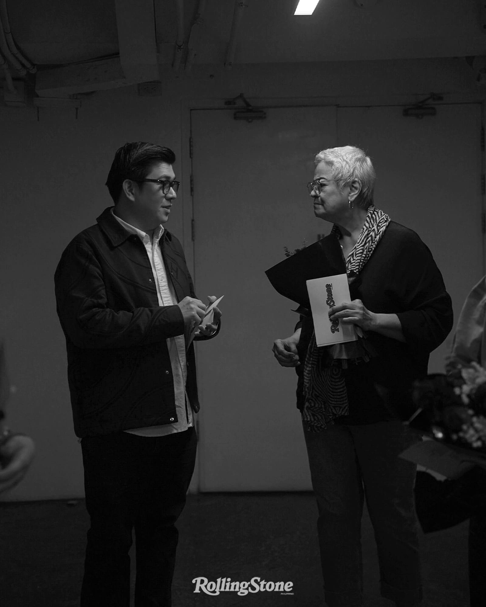 GIGIL Creative Director and Partner Jeano Cruz chatting with Emily Abrera