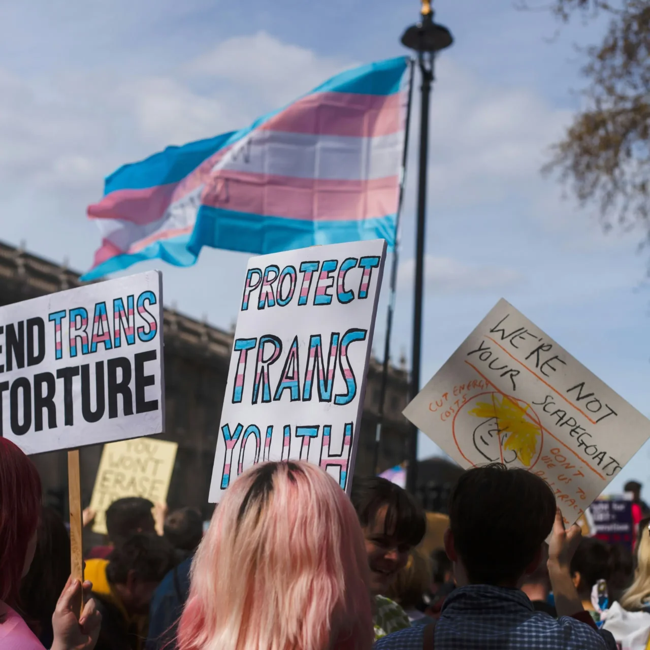 trans rights protest