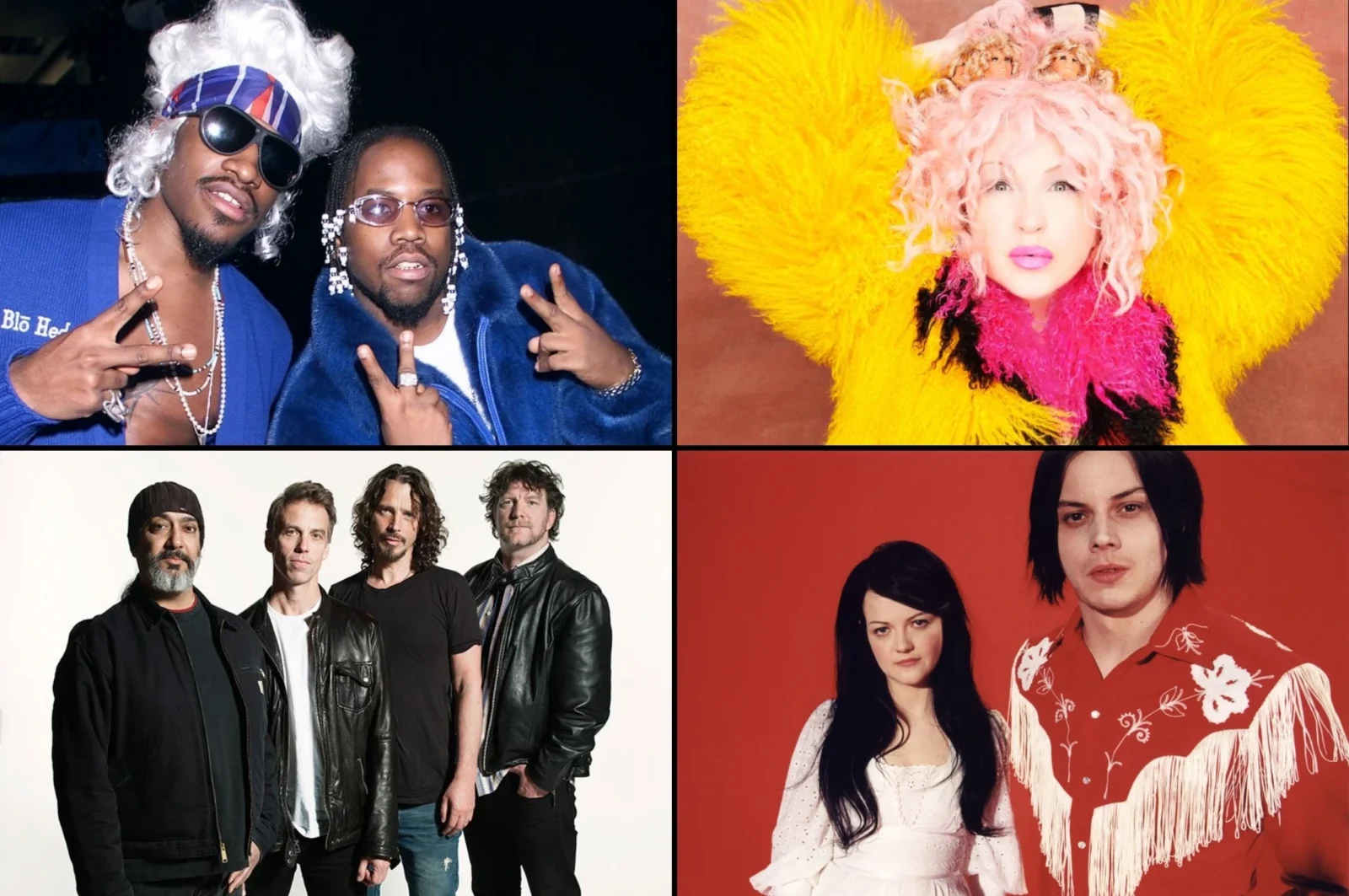 OutKast, Cyndi Lauper, Soundgarden, The White Stripes