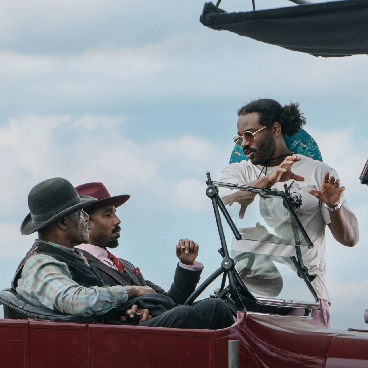 film director Ryan coogler on set of sinners