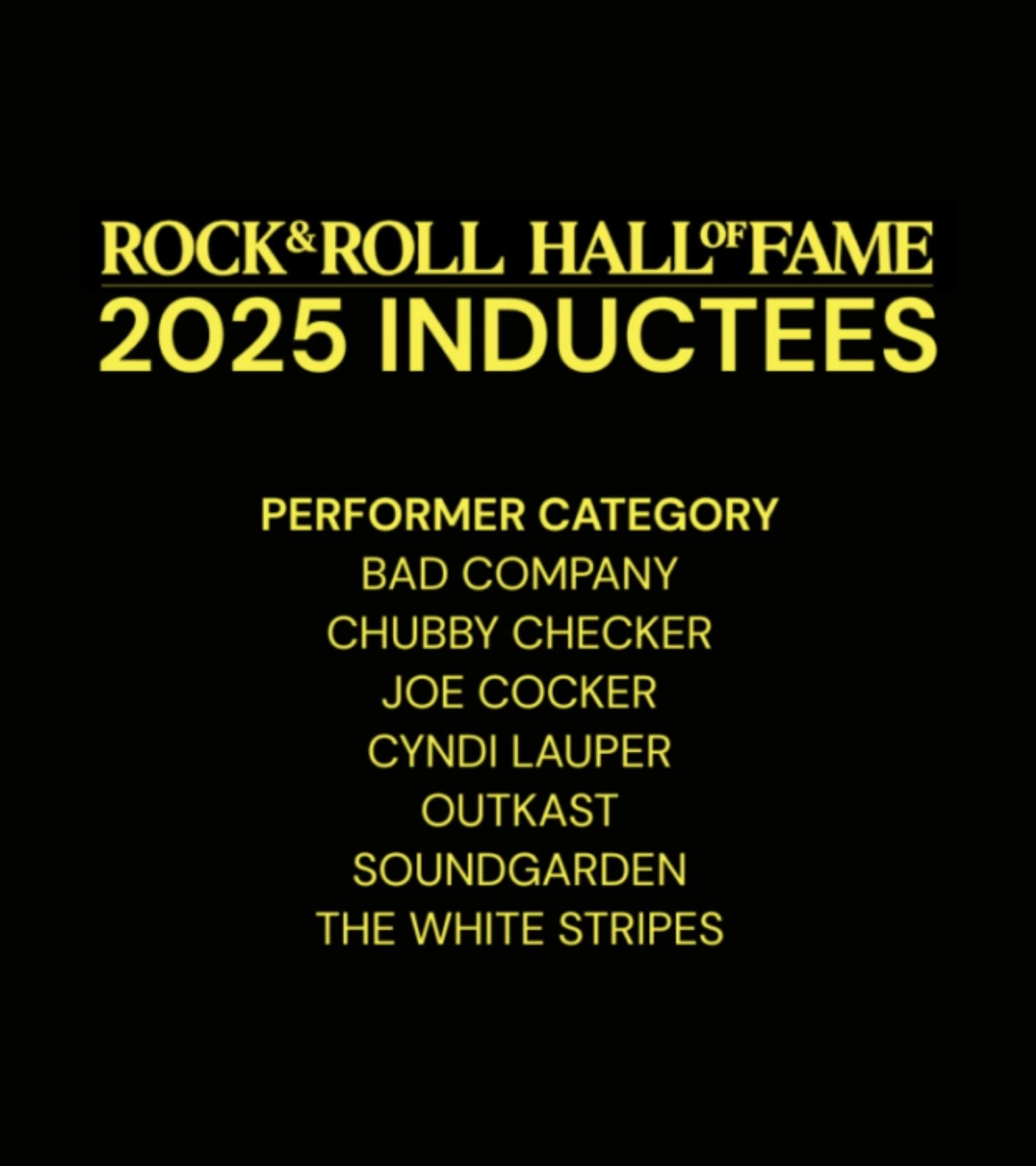 The Rock & Roll Hall of Fame Inductees