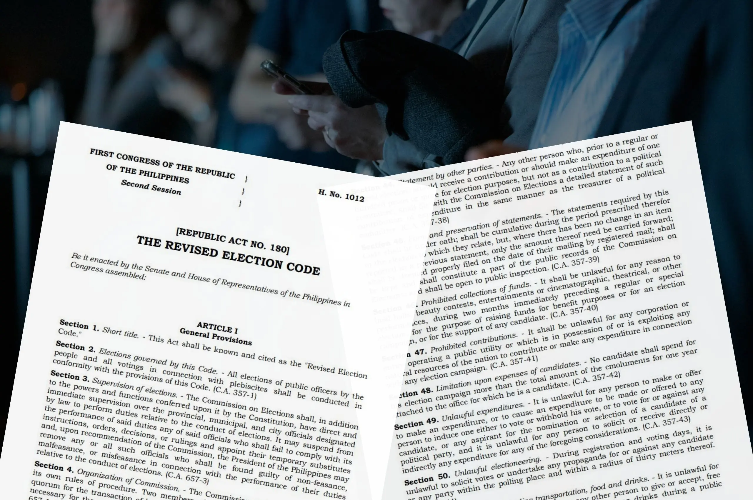 revised election code philippines social media