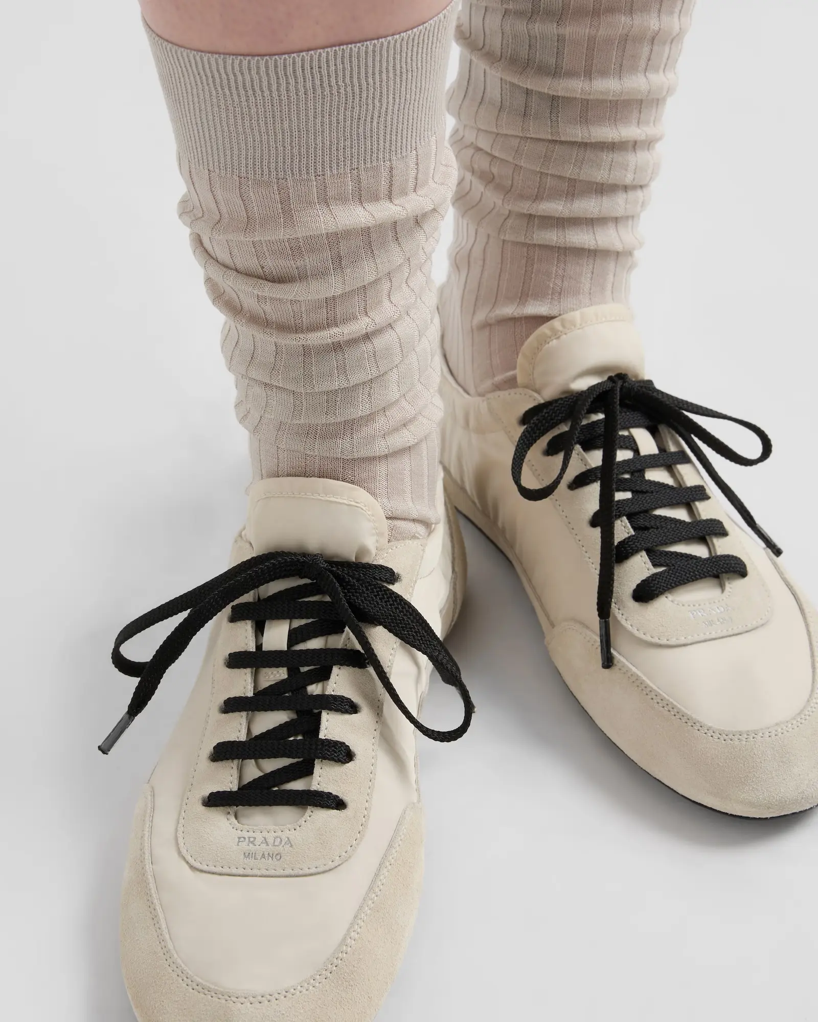 prada collapse re-nylon suede sneakers copy