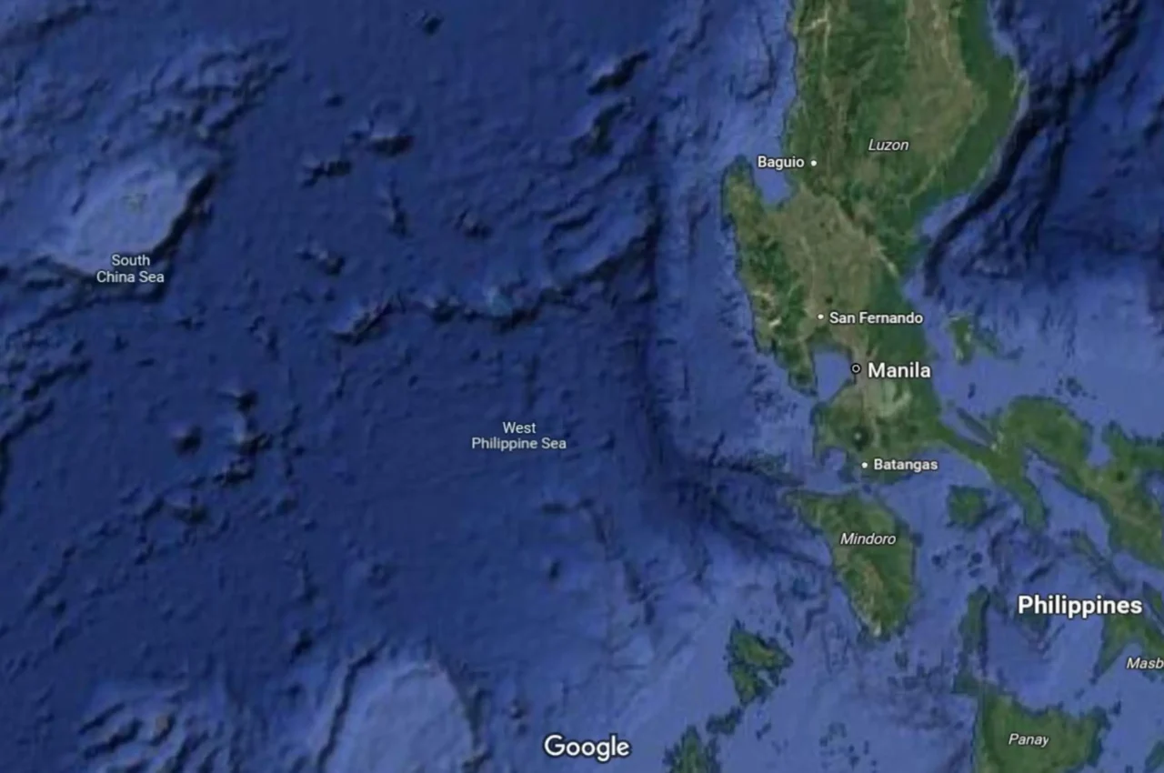 west philippine sea google maps