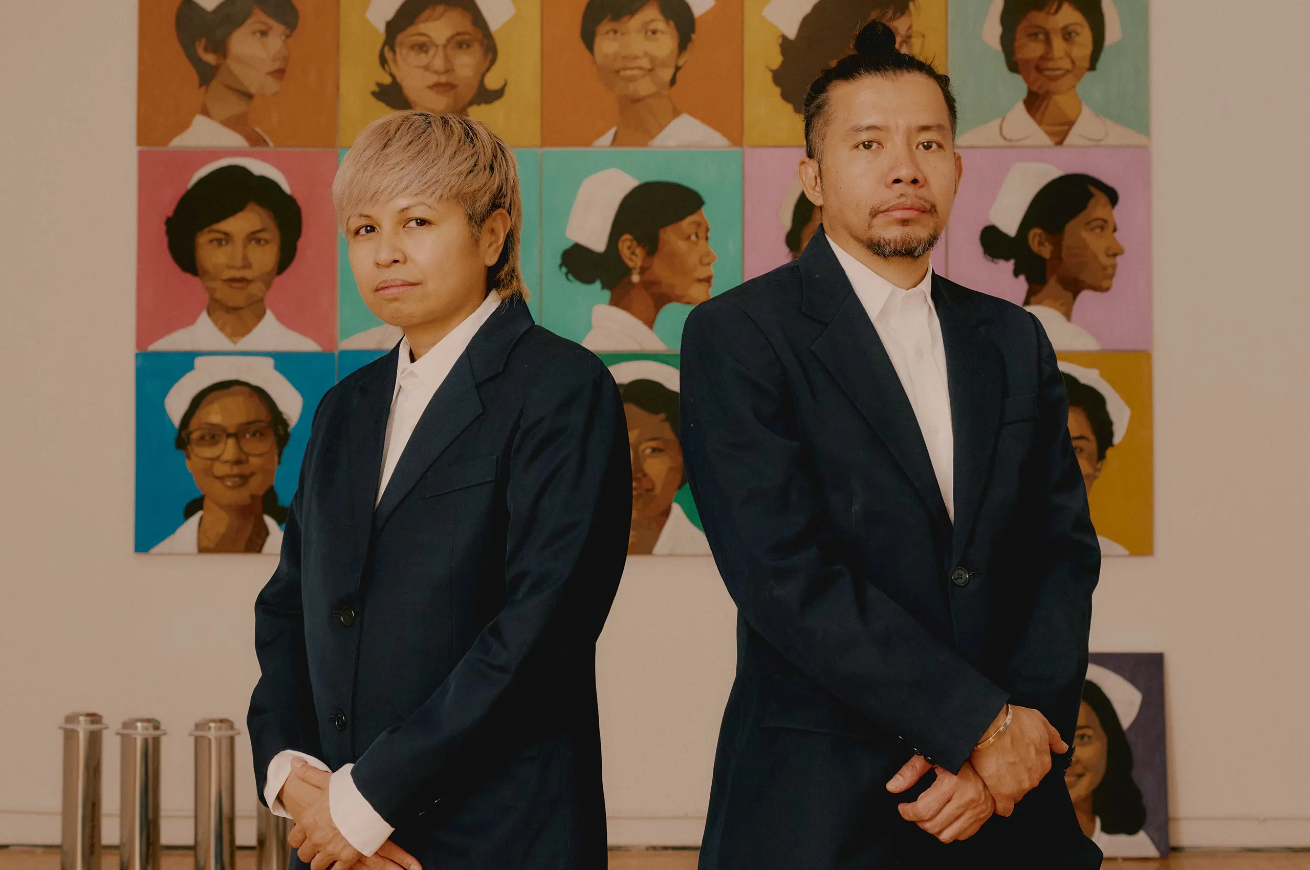 abang guard filipino artist duo met museum guards