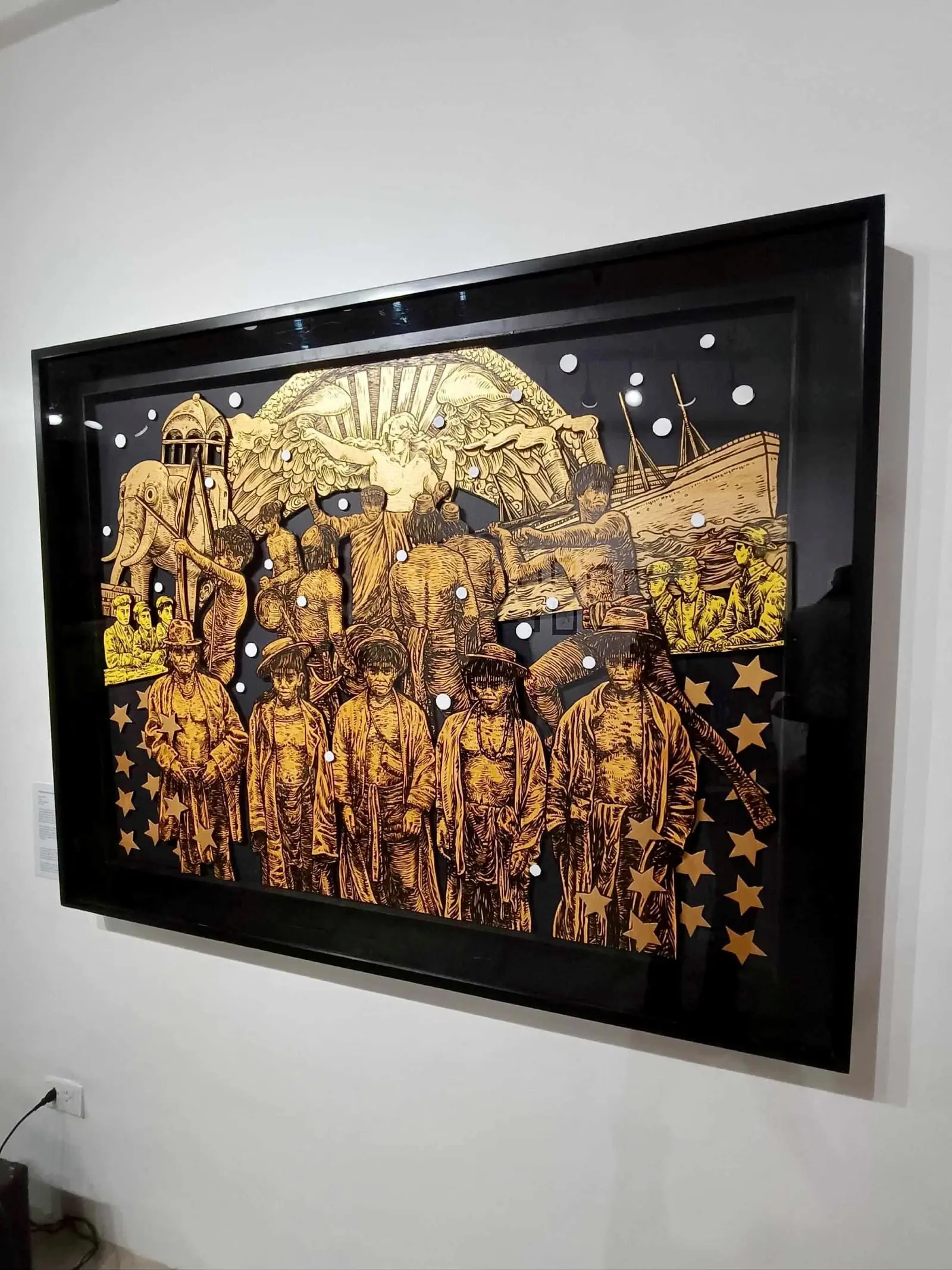 dinadala exhibit archie oclos ang niyebe sa banyagang kayumanggi