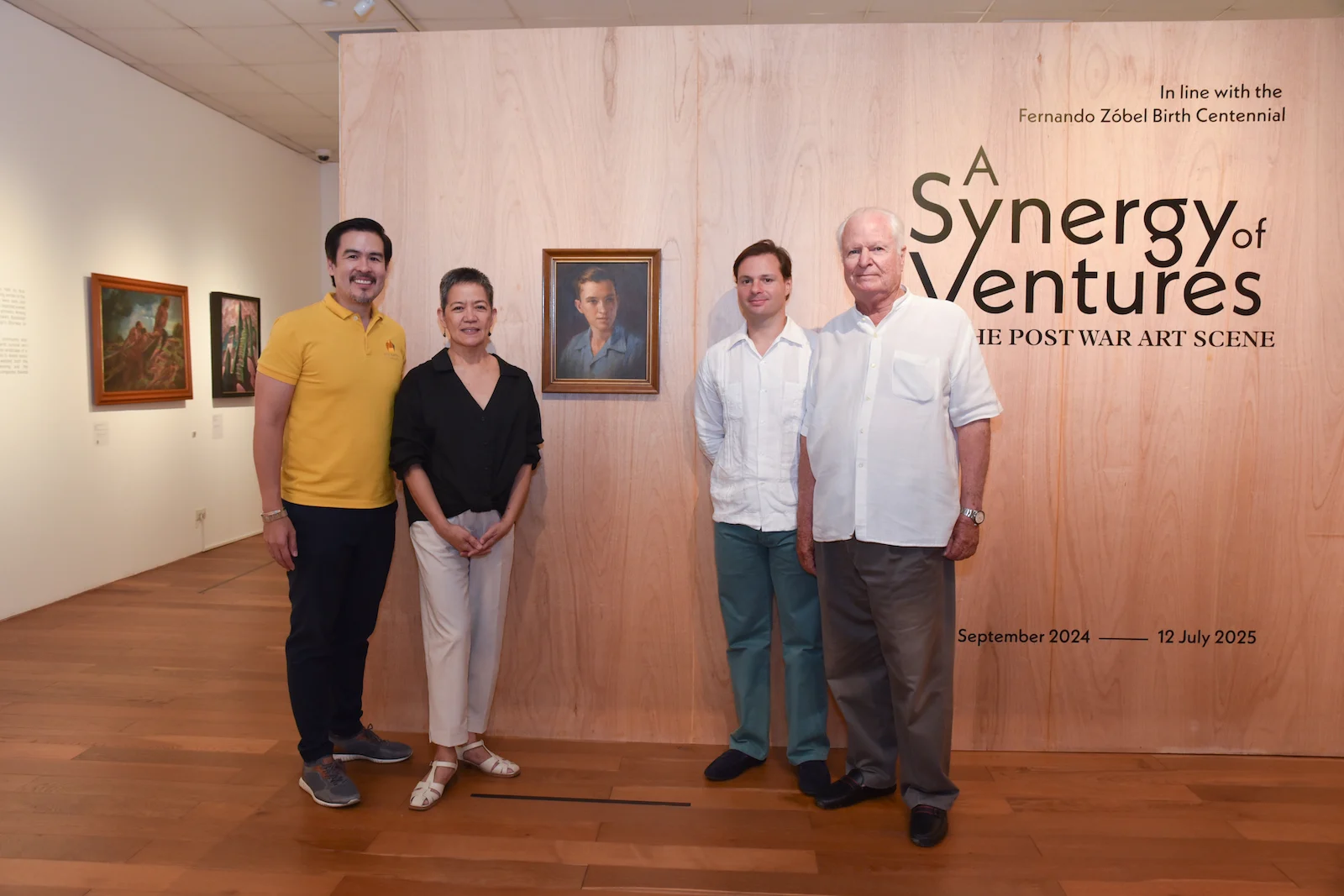 From left to right, Carlo Pineda, Boots Herrera, Alejandro Zobel Padilla, and son Beltran. Photo by Art House