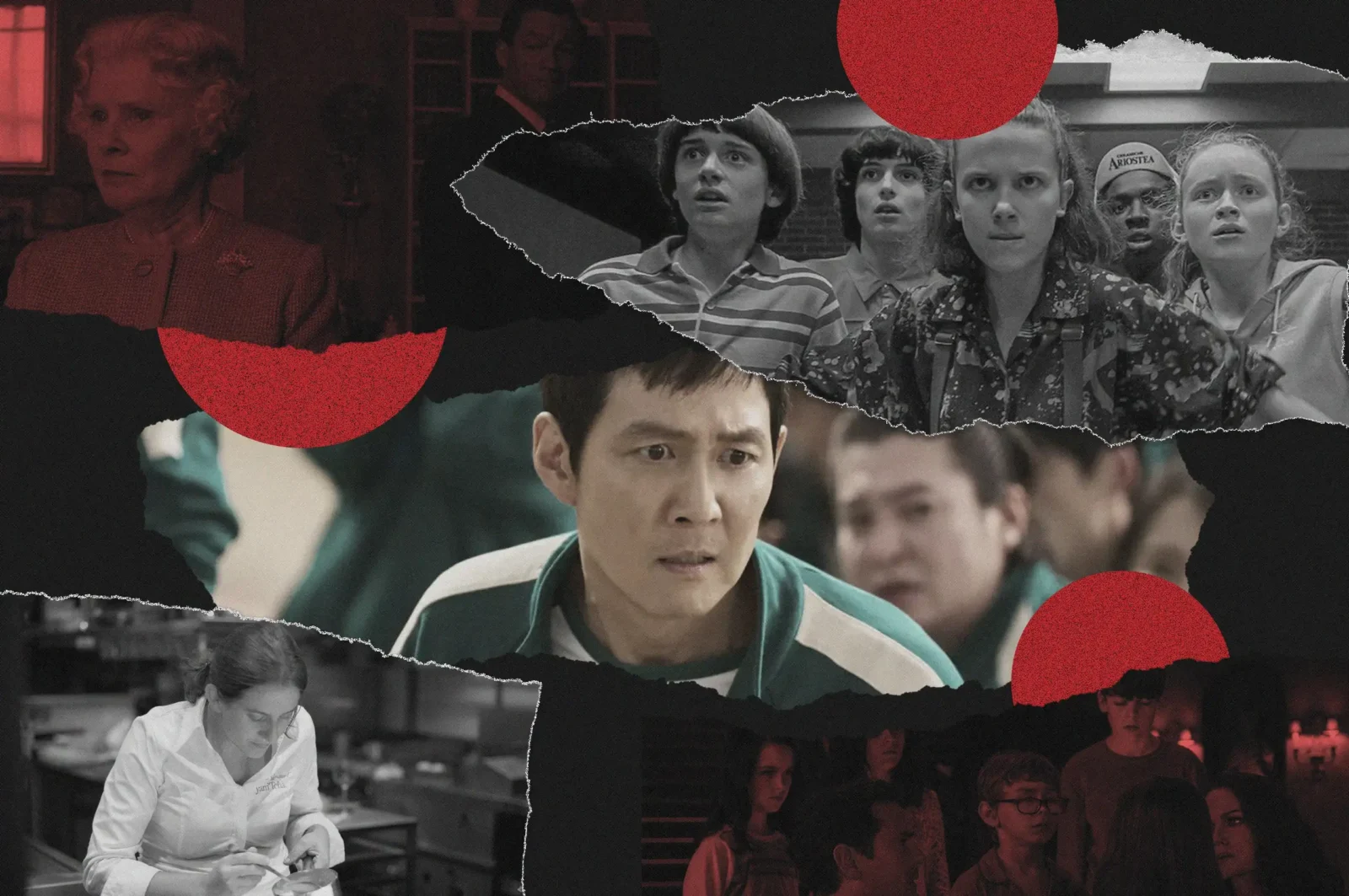 netflix squid game stranger things the crown chefs table haunting of hillhouse