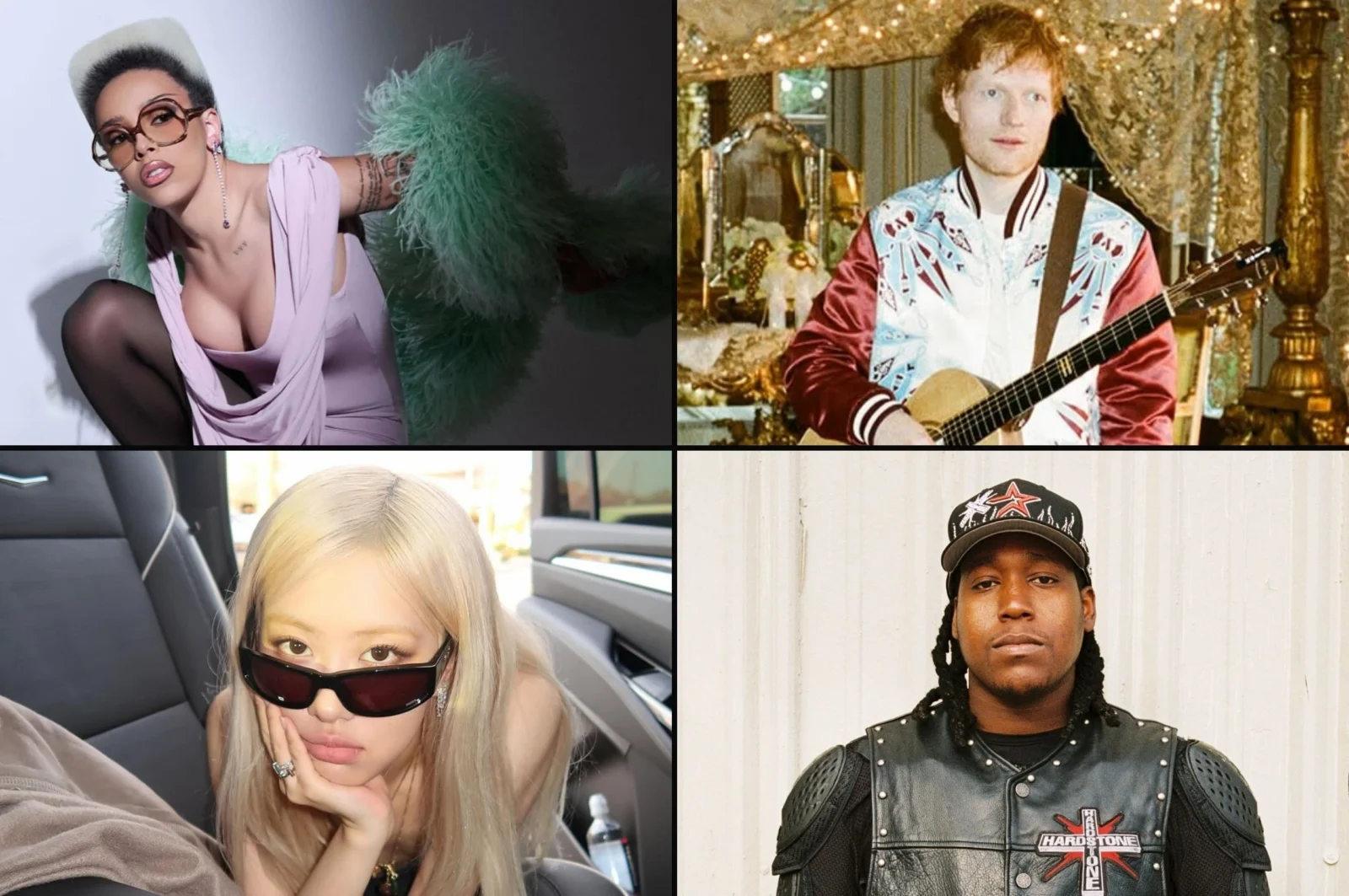 Doja Cat, Ed Sheeran, ROSE, Don Toliver
