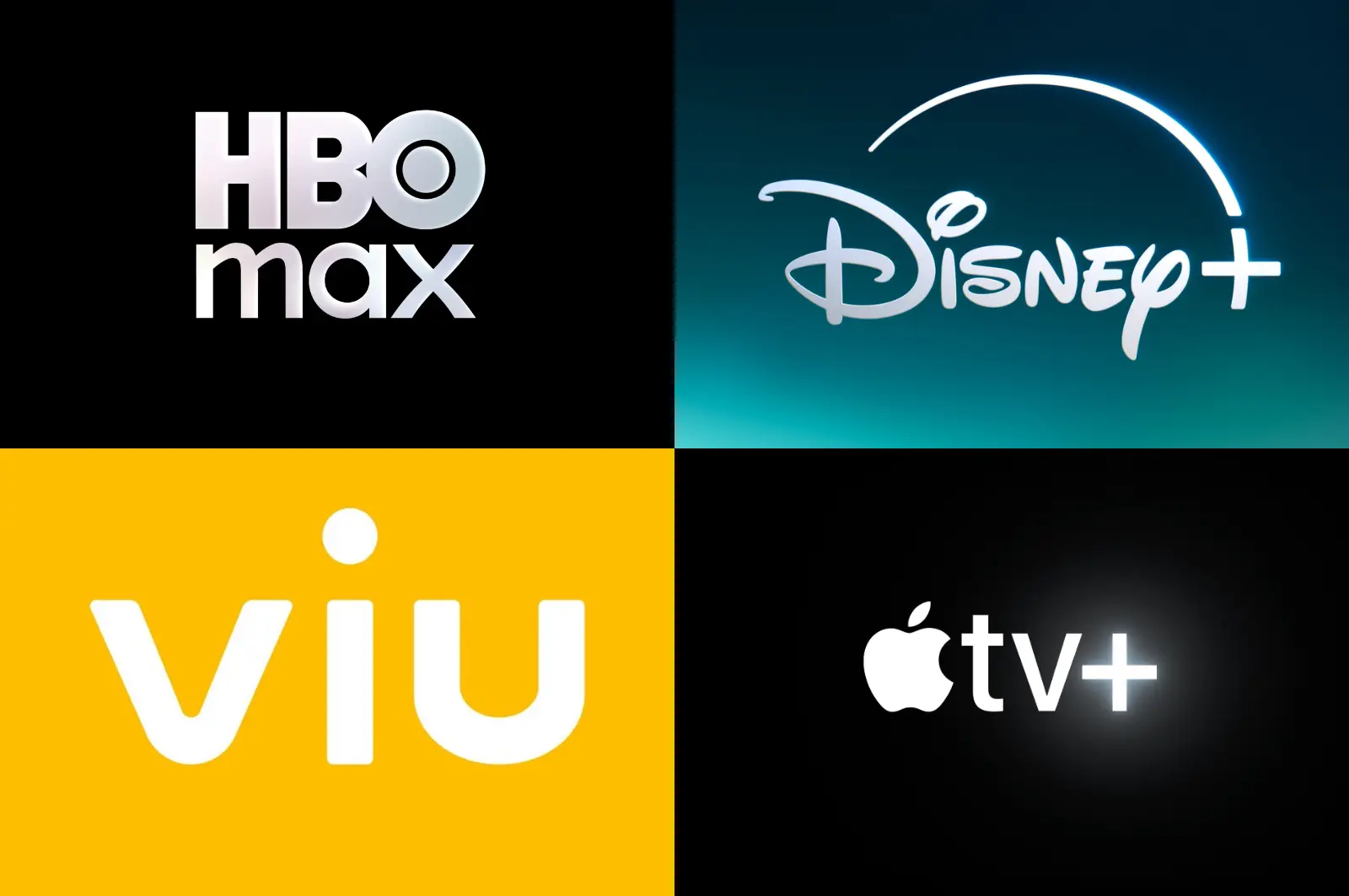 HBO Max Disney Plus Viu and Apple TV+