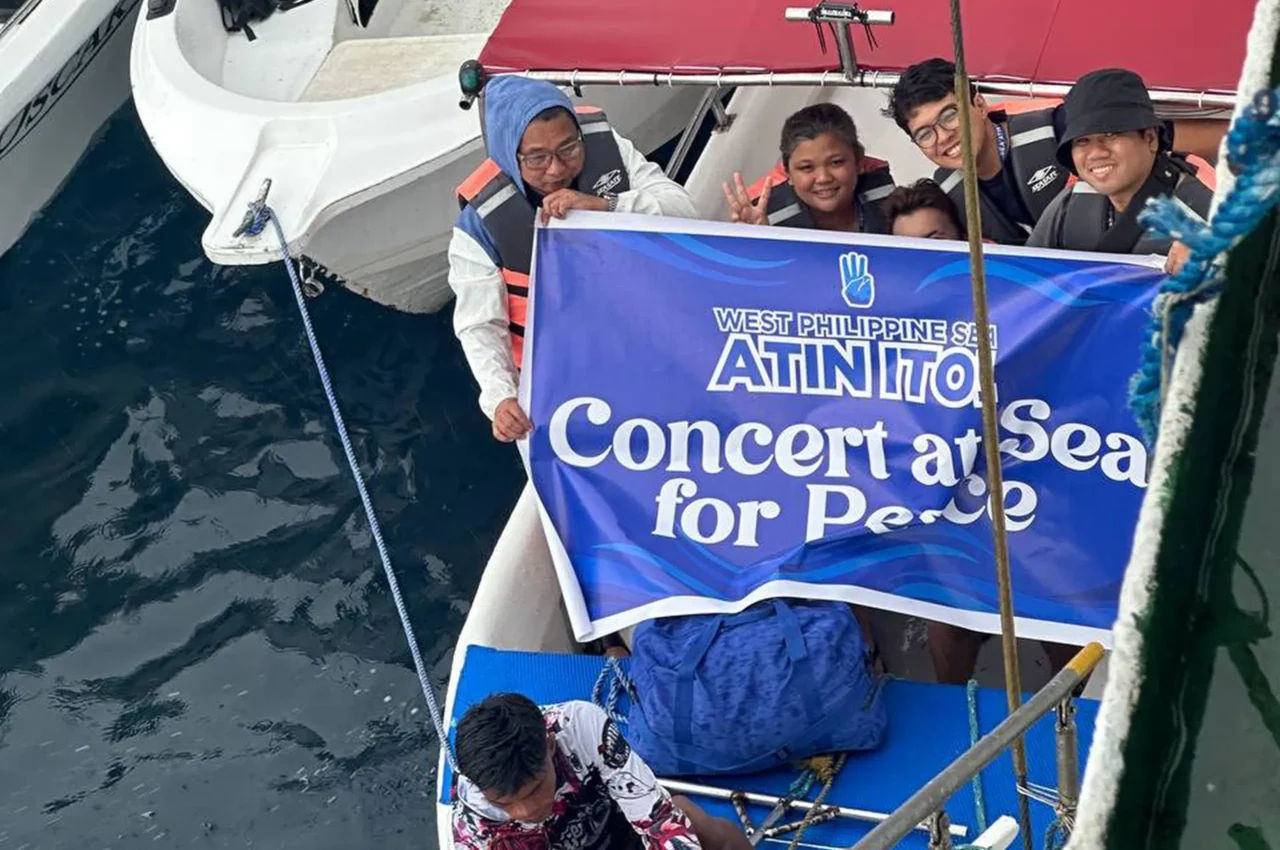 atin ito coalition volunteers concert at sea for peace