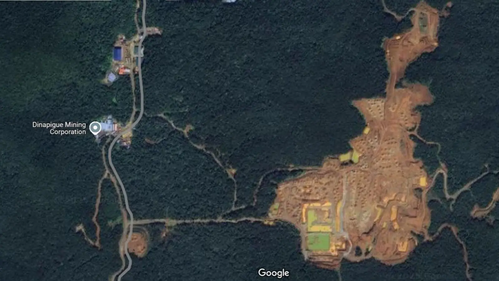 dinapigue mining corporation mining site isabela sierra madre