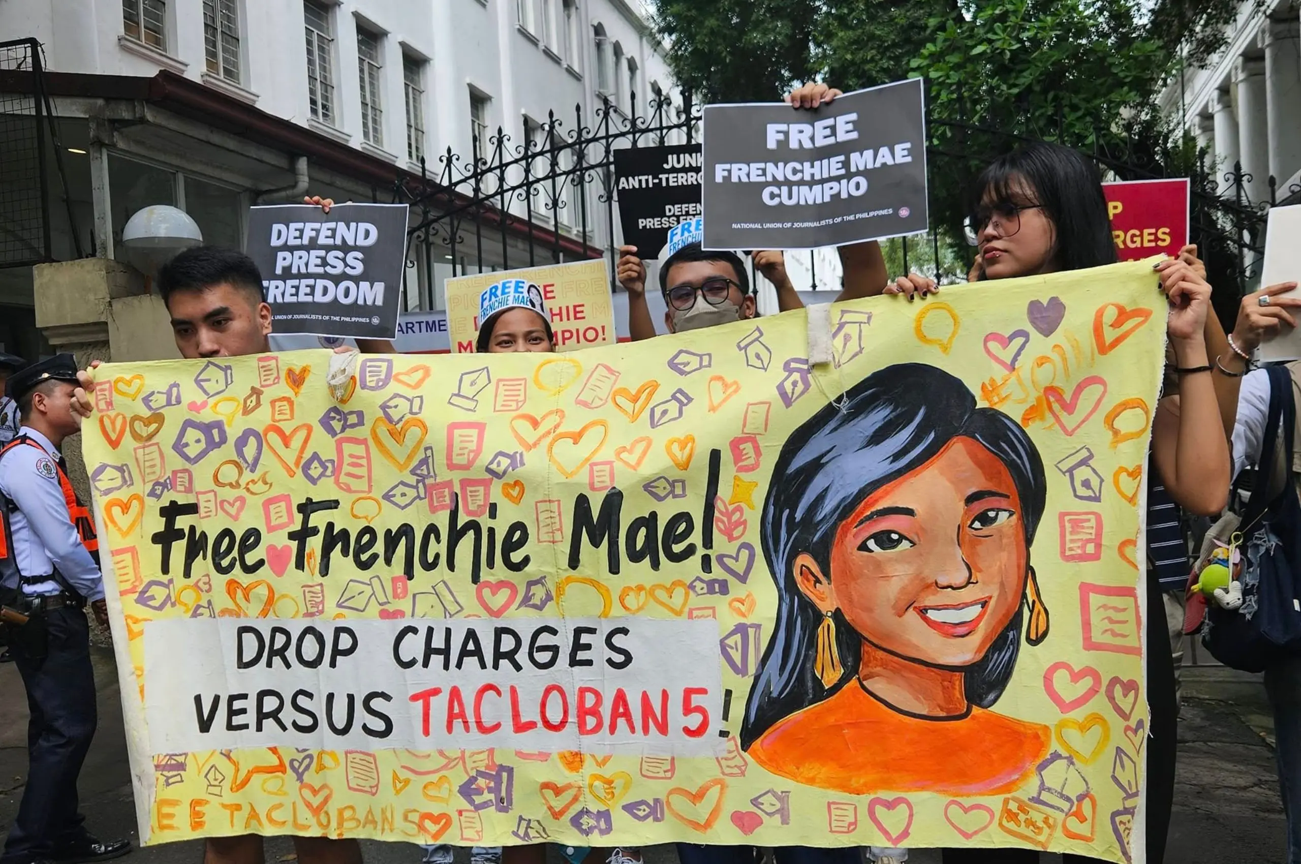 free frenchie mae cumpio protest november 2024