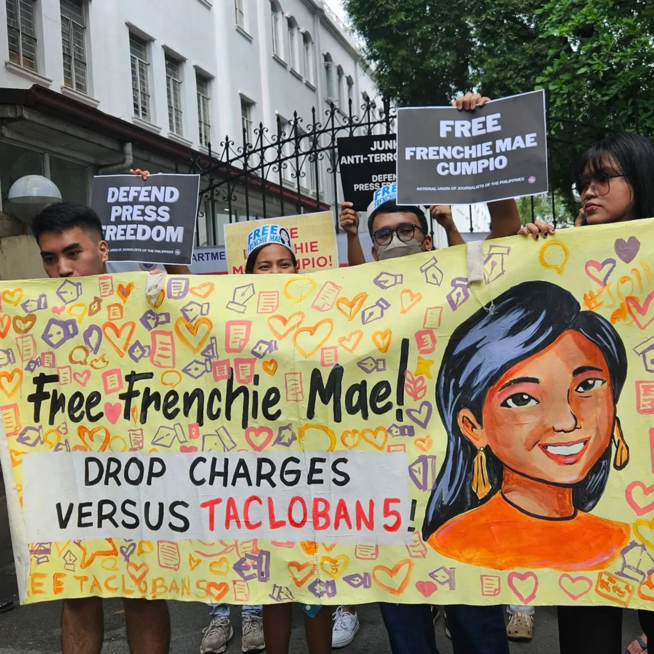 free frenchie mae cumpio protest november 2024