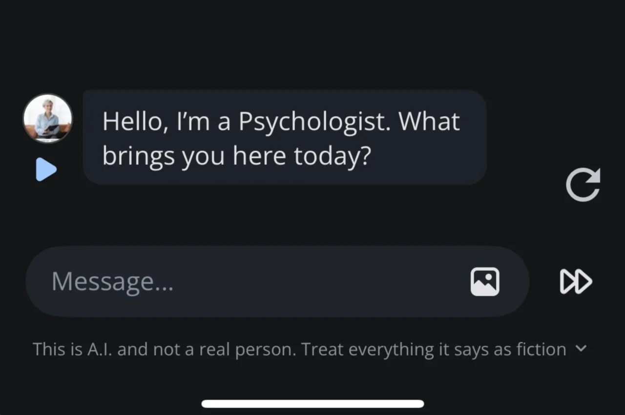 psychologist chatbot character ai
