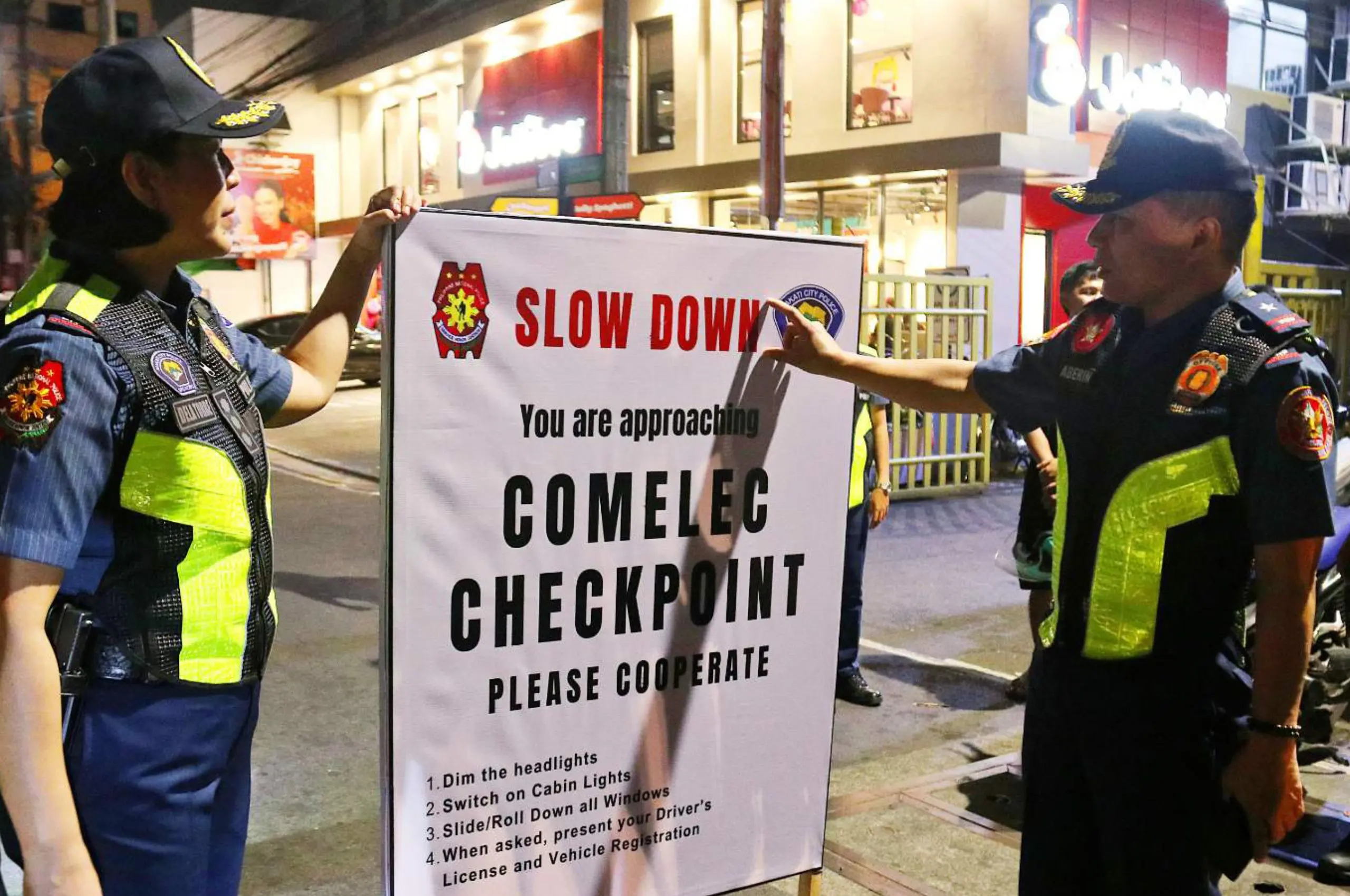 taguig comelec checkpoint