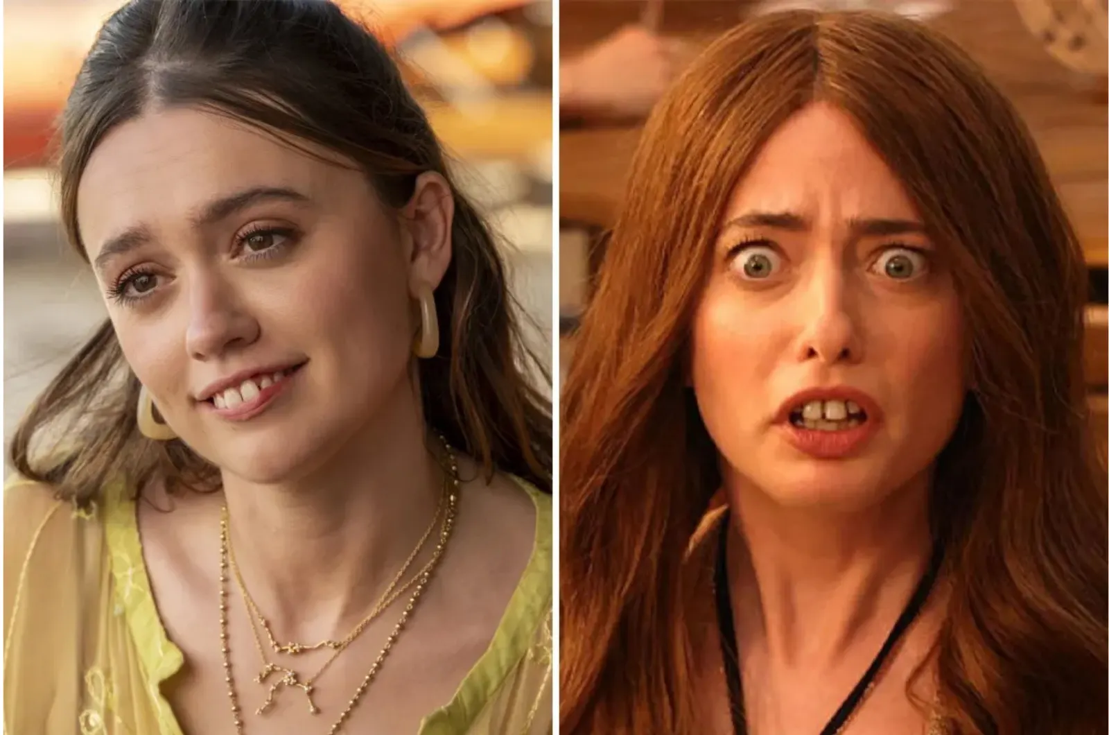 Aimee Lou Wood and Sarah Sherman side by side comparison