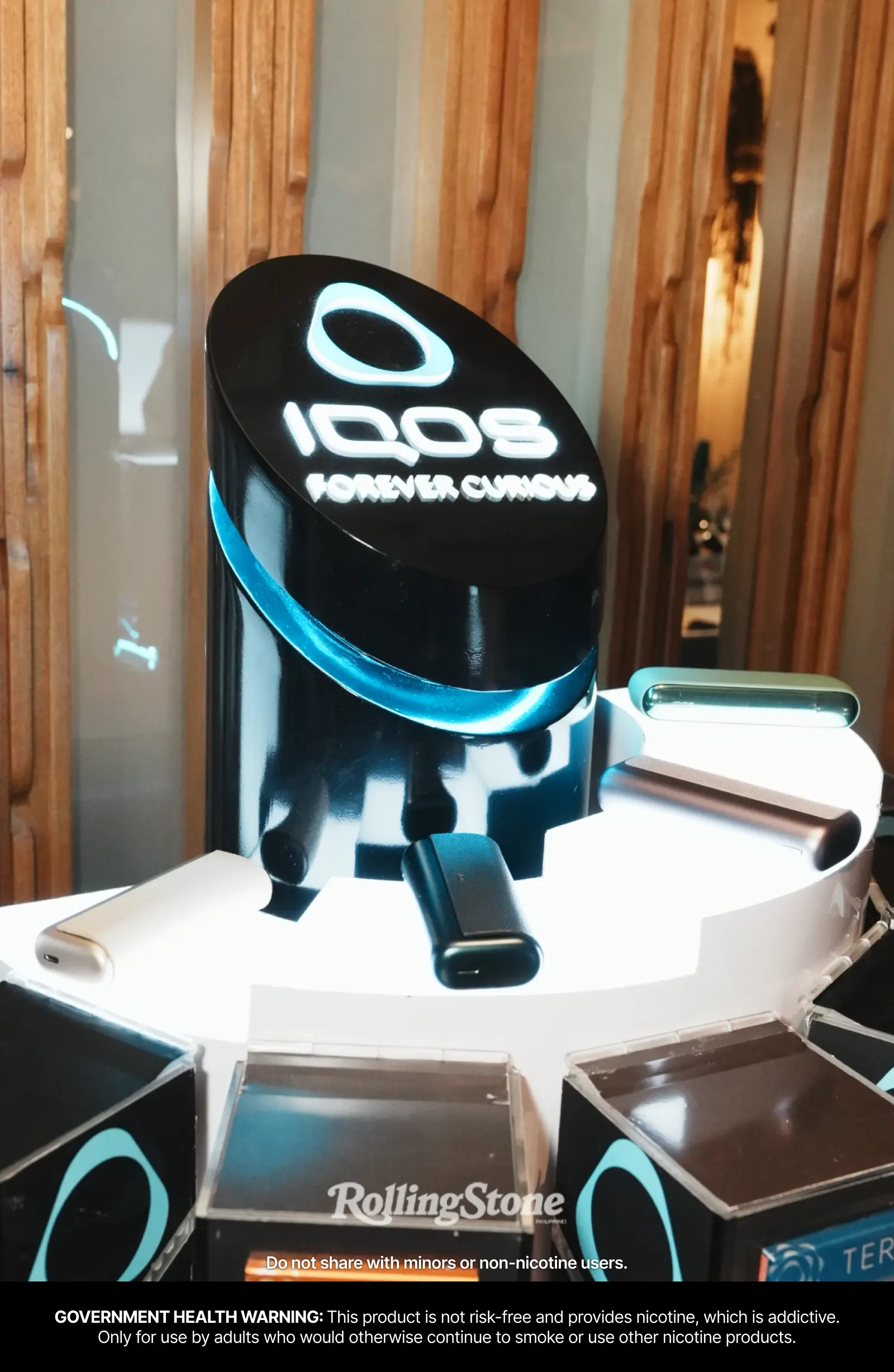 iqos product rolling stone social club gallery by chele