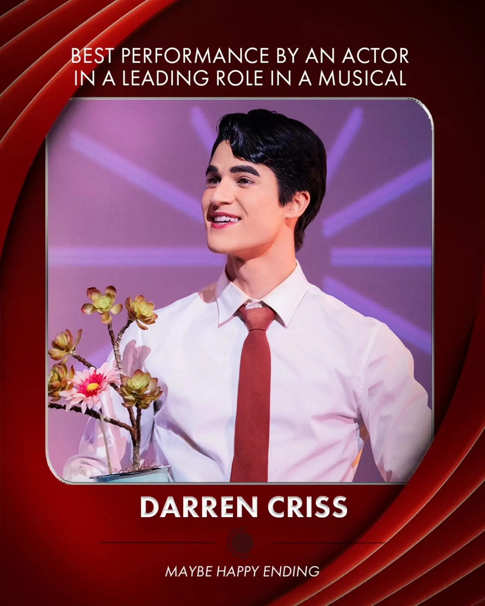 Darren Criss Tony Awards Maybe Happy Ending