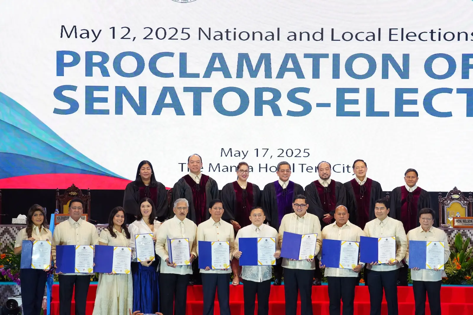2025 midterm elections winners senator proclamation may 17 2025 PNA photo by Avito Dalan