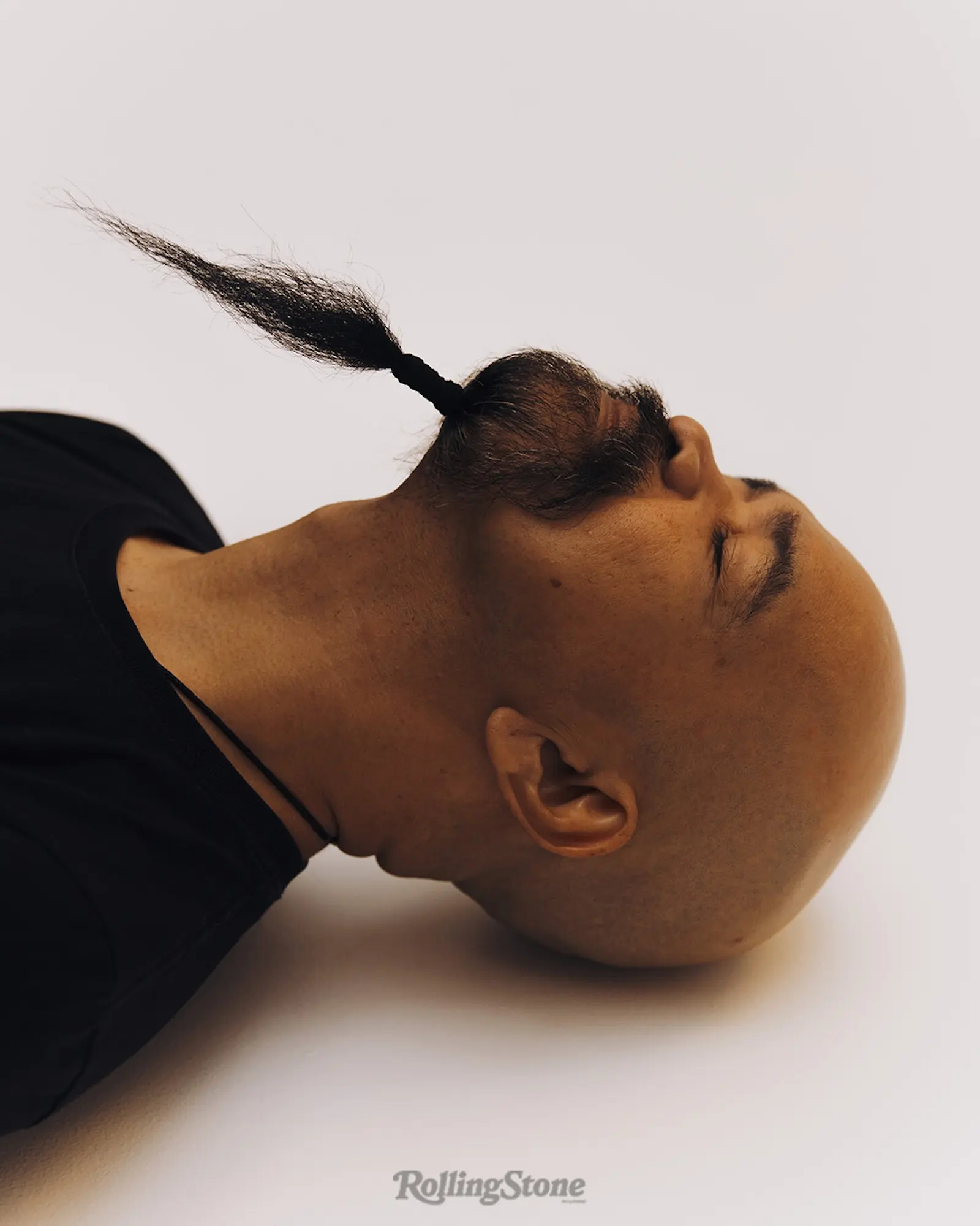 dong abay facial hair mustache in a ponytail