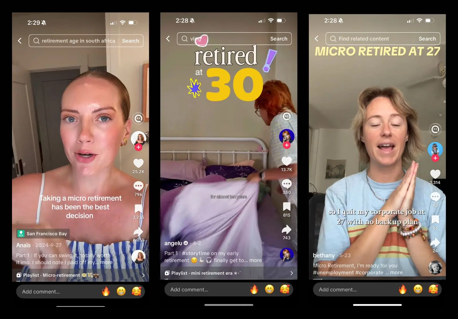 tiktok micro-retirement