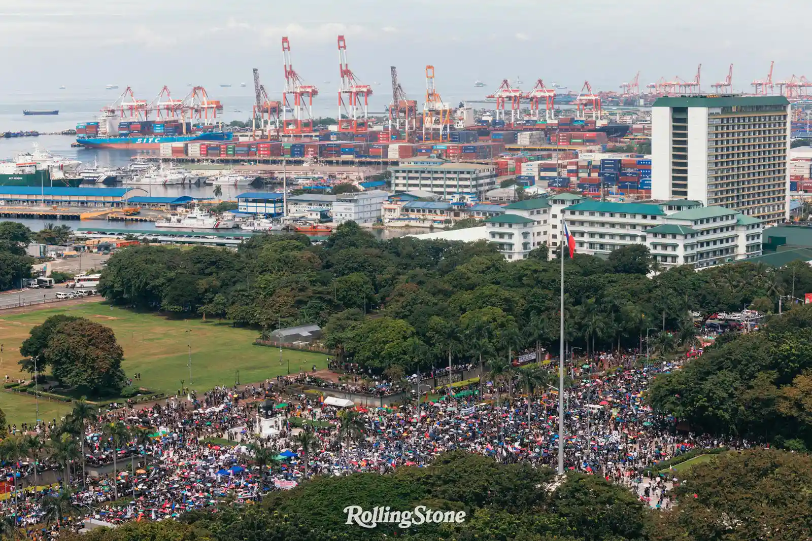 baha sa luneta rally protest demonstration aerial shot