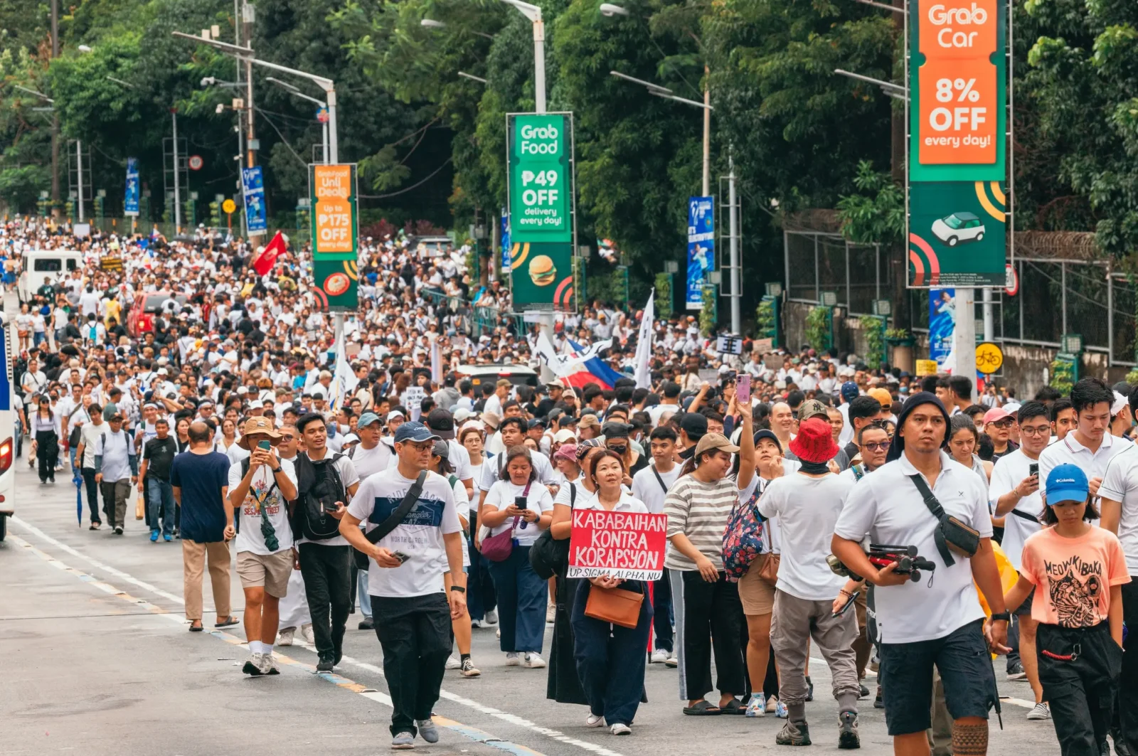 protester marching on september 21 rally