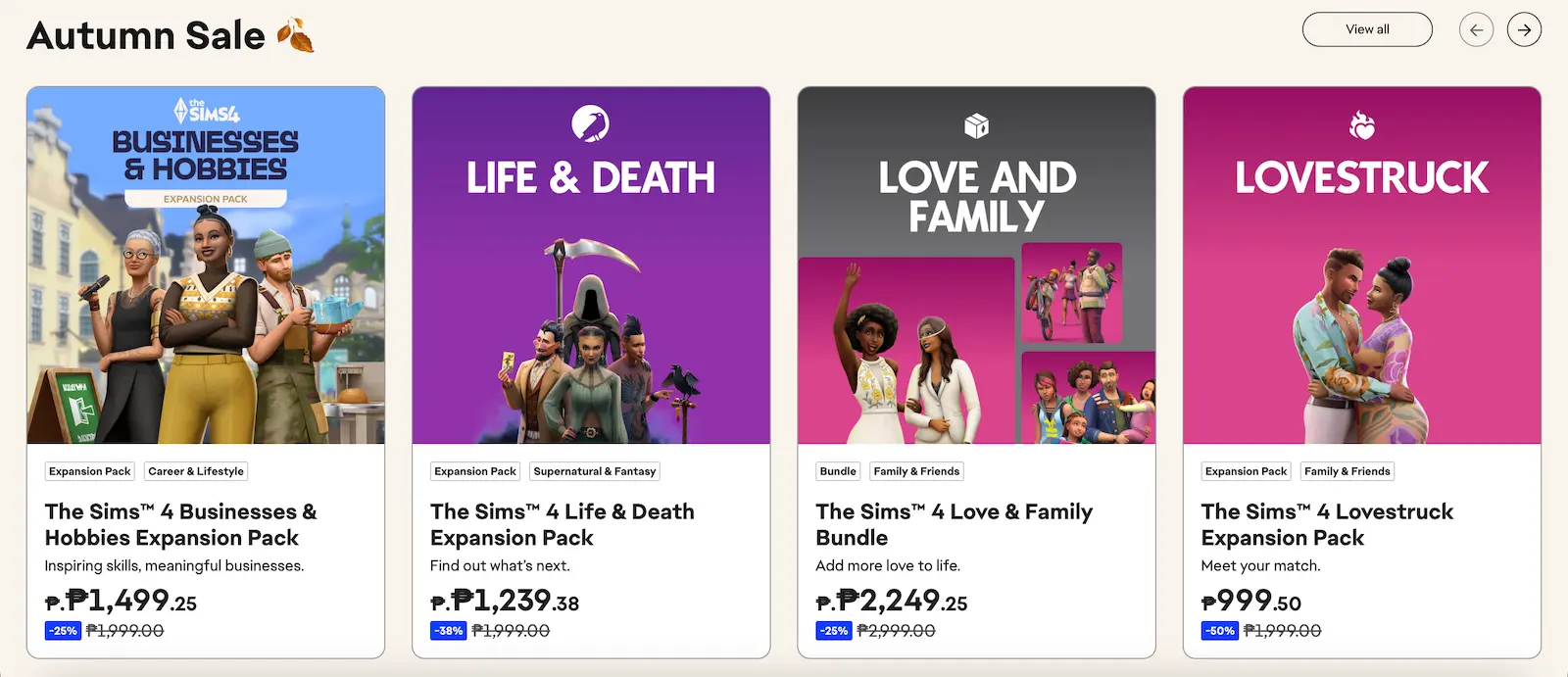 the sims 4 expansion packs ea