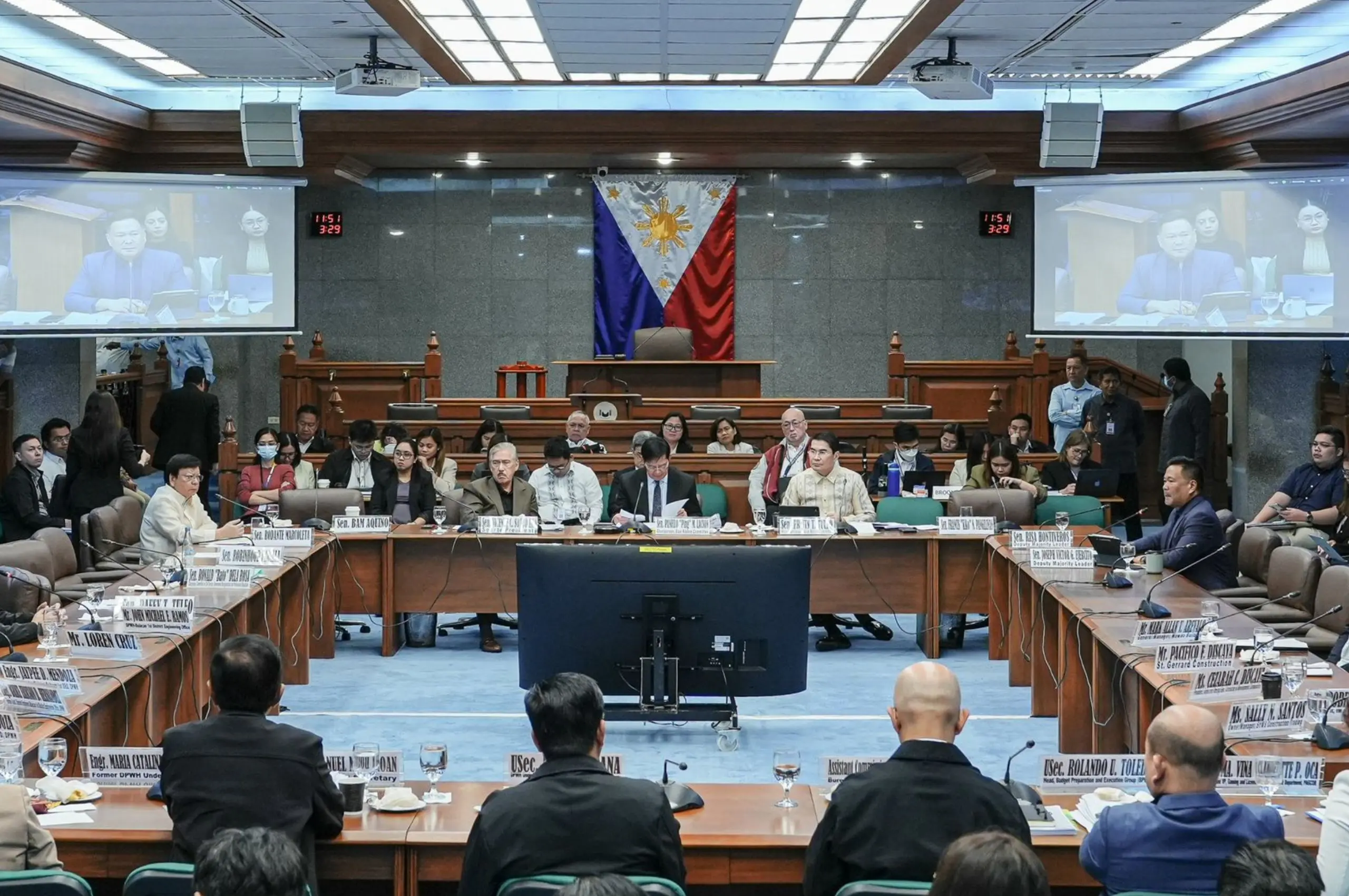 senate blue ribbon committee hearing flood control