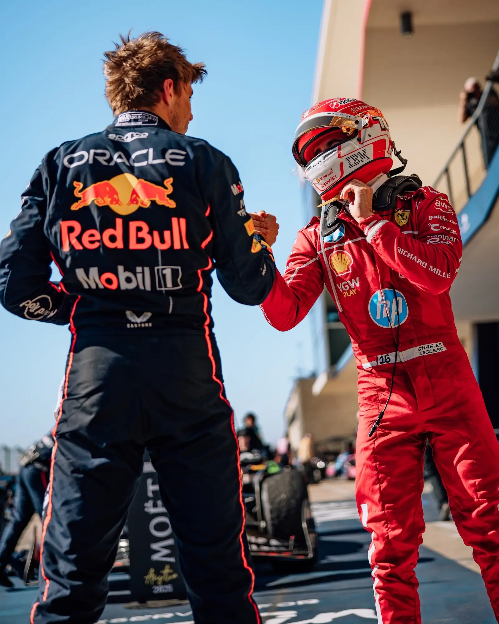 leclerc verstappen austin race united states gp 2025