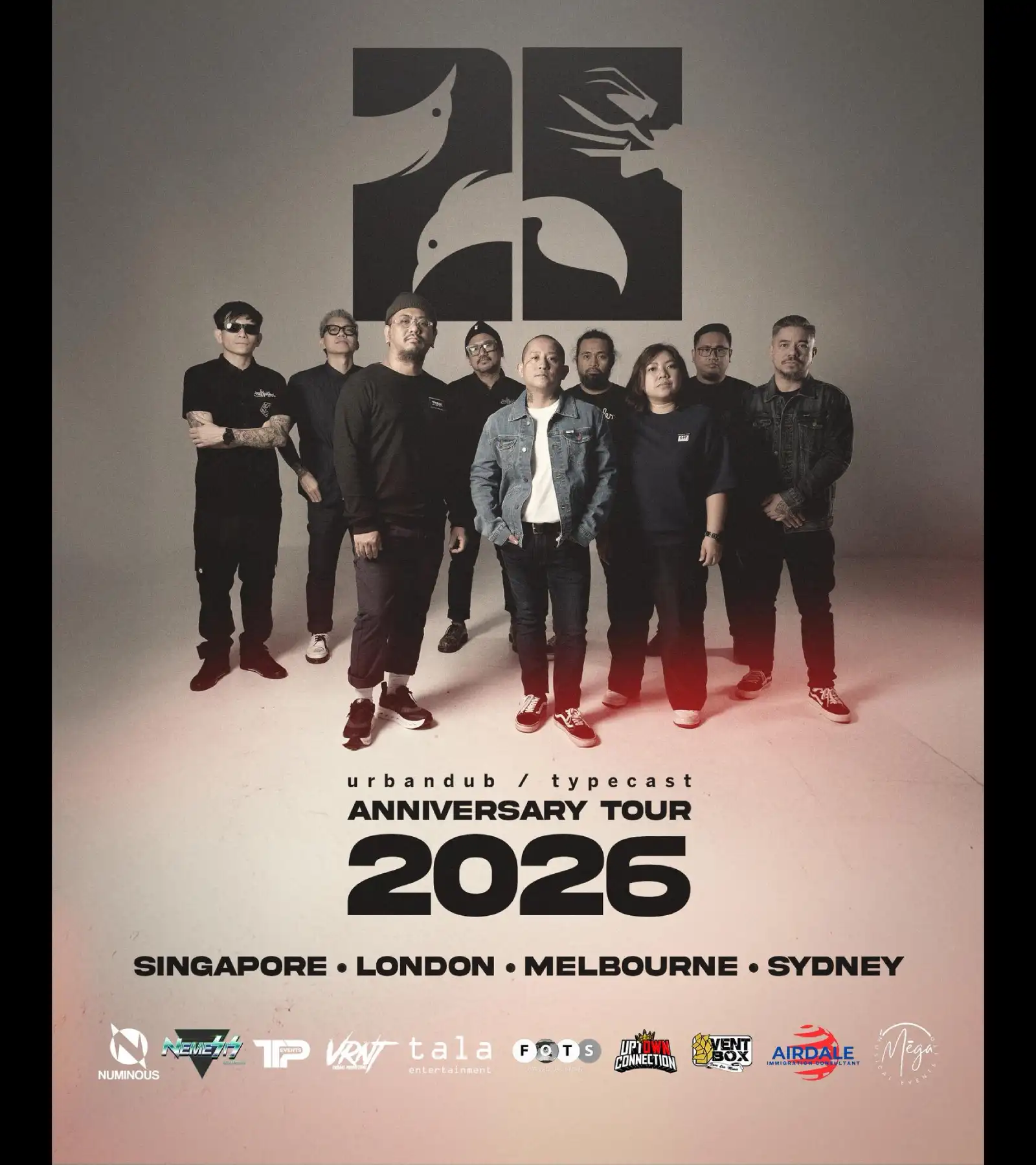 Typecast Urbandub 25th anniversary tour