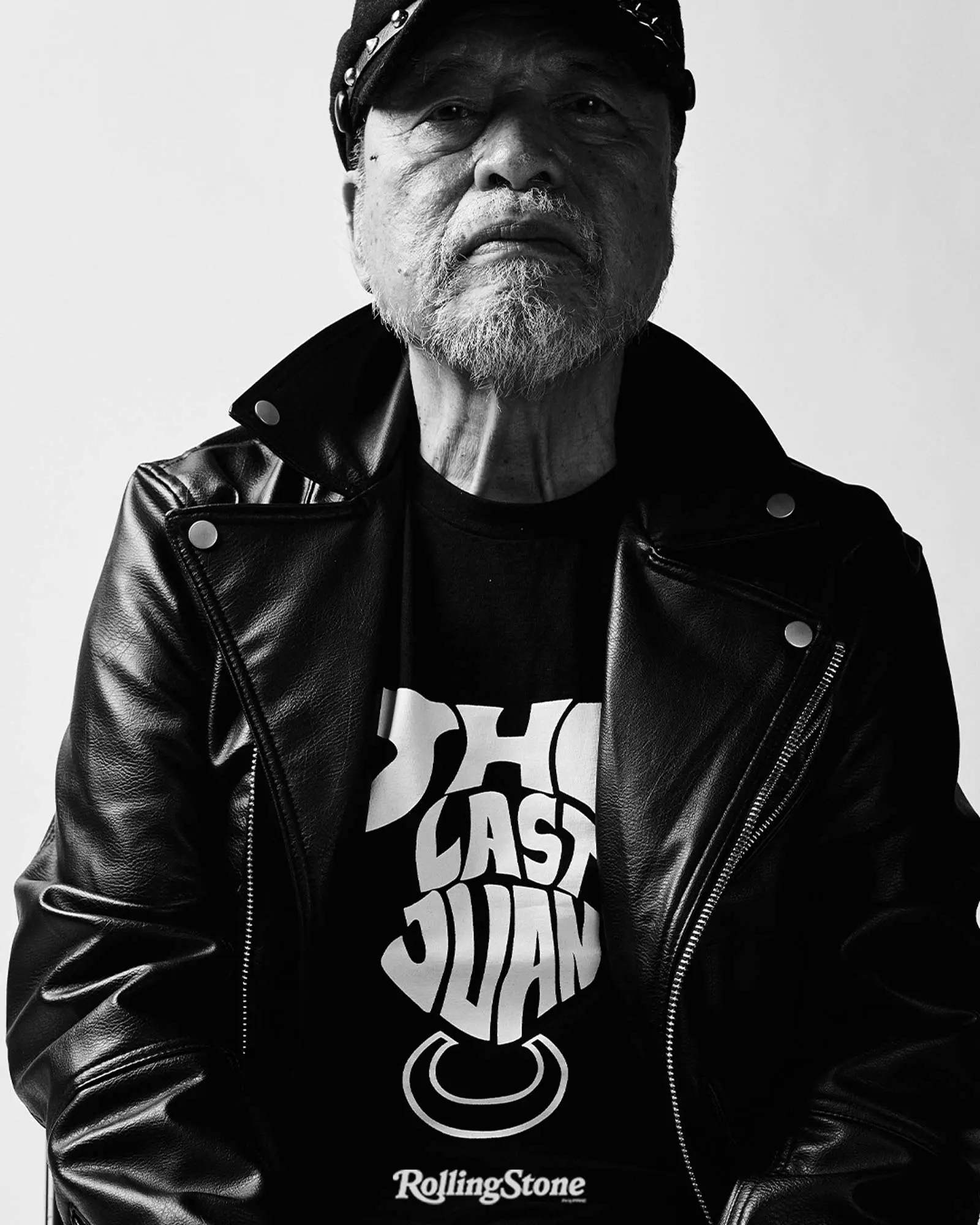 mike hanopol juan dela cruz band black and white portrait wearing the last juan tshirt