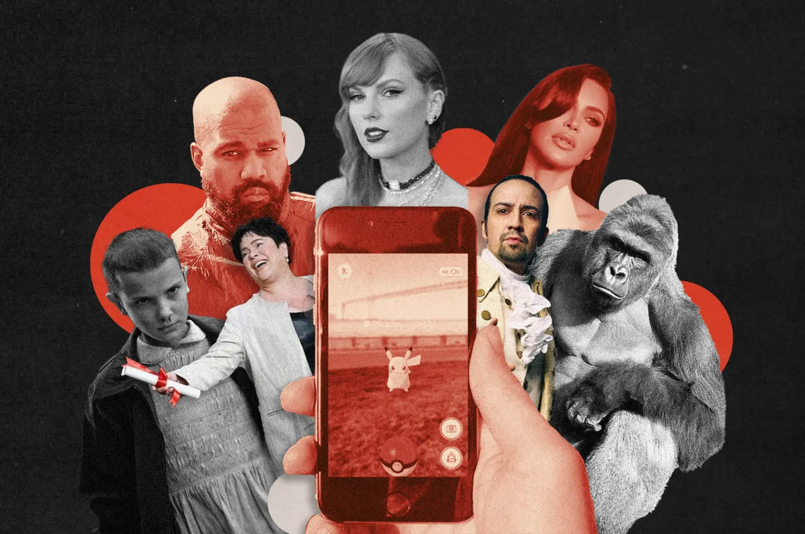 2016, Jaclyn Jose, Taylor Swift, Kanye West, Kim Kardashian, Lin-Manuel Miranda, Harambe, Millie Bobby Brown