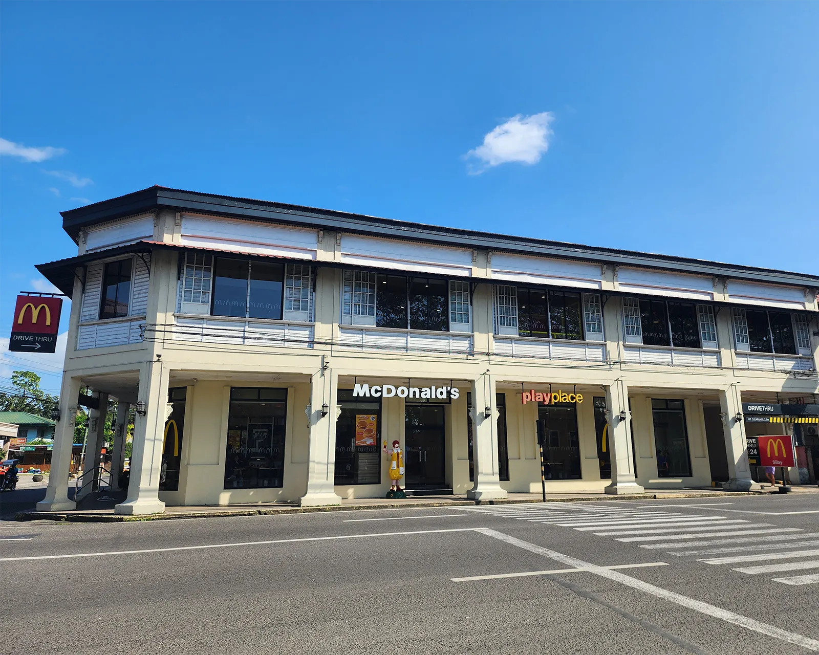 McDonald&rsquo;s Silay, featuring traditional stonework and wooden beams. Image courtesy of McDonald's Philippines