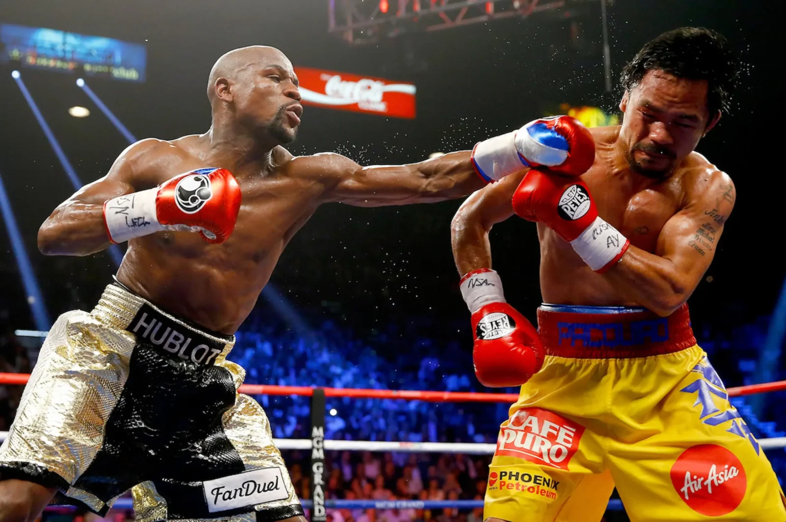 Floyd Mayweather Jr. against Manny Pacquiao fight of the century 2025