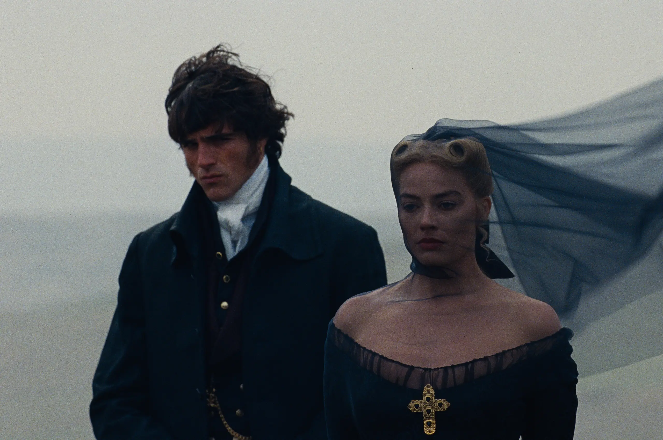 Jacob Elordi and Margot Robbie in Wuthering Heights. Photo courtesy of Warner Bros. Pictures