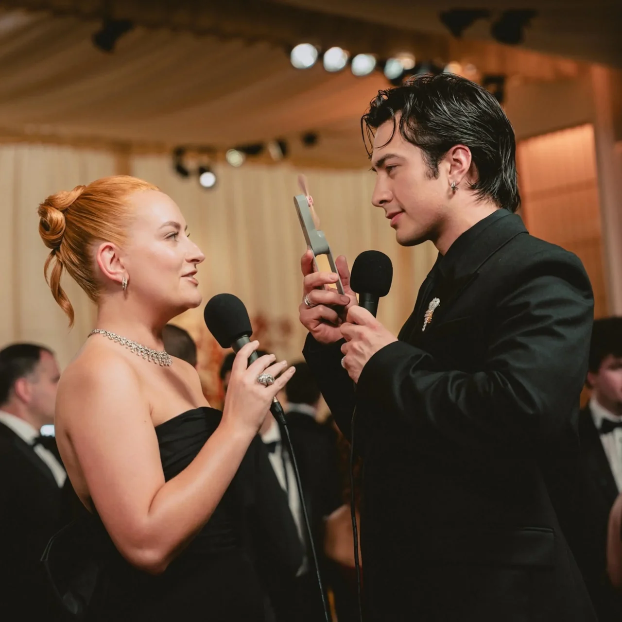 Amelia Dimoldenberg with Hudson Williams
