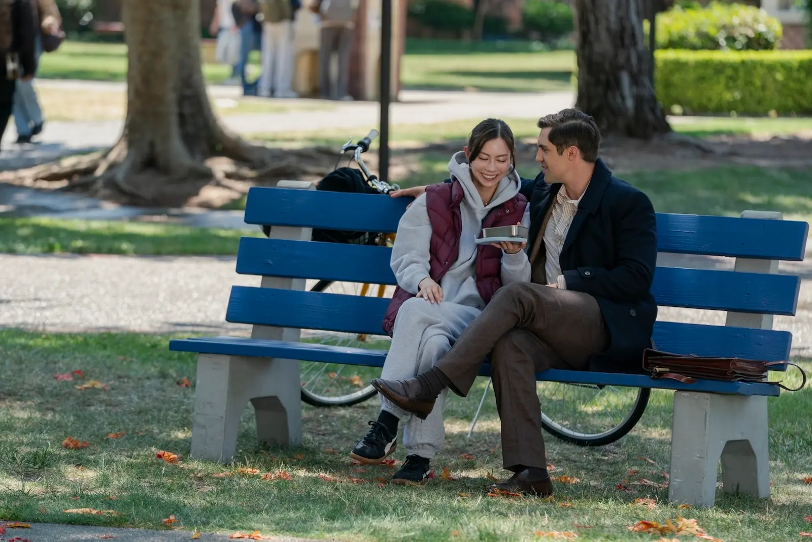 Lauren Tsai and Phil Dunster in Rooster.