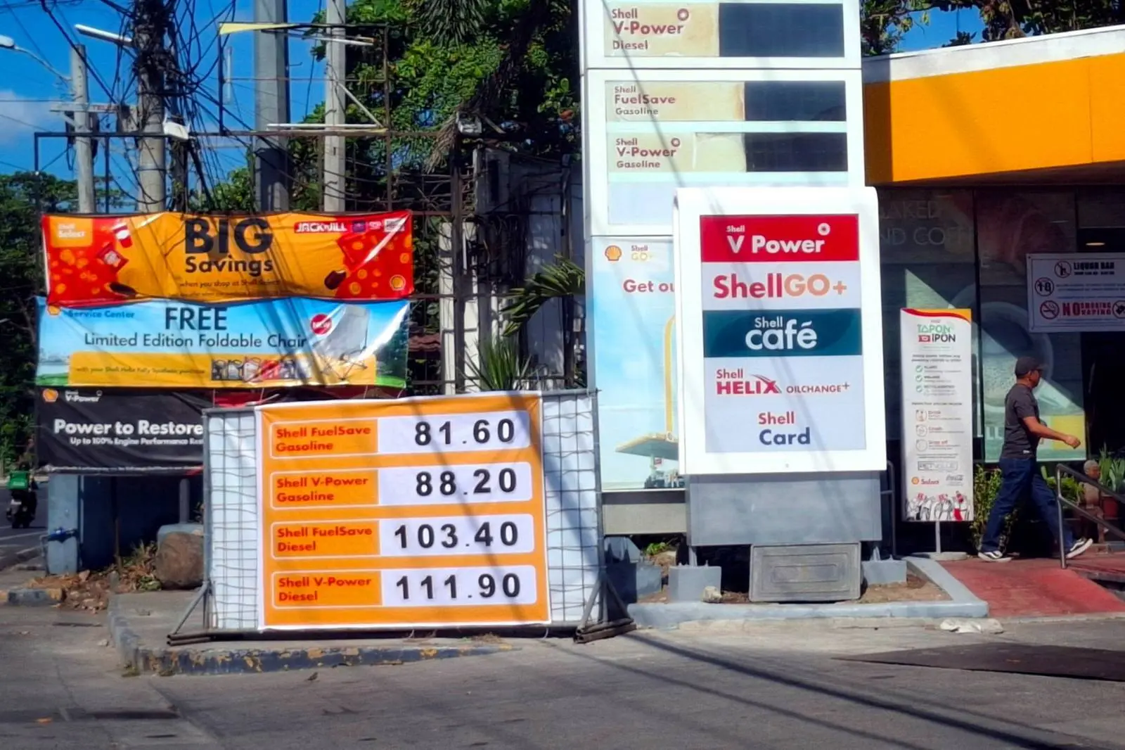 shell gas station in davao city oil price hike