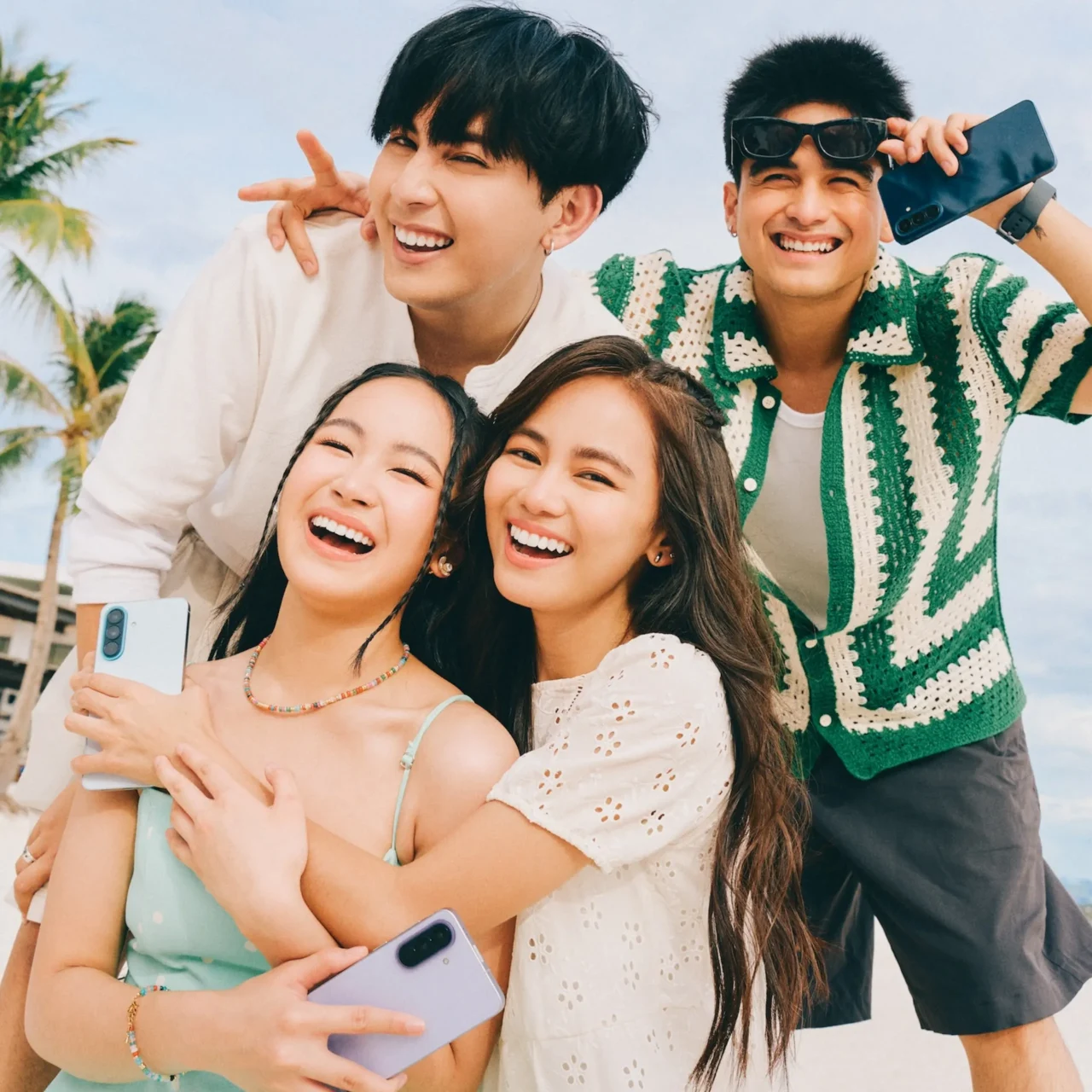 Samsung Galaxy A-Team, composed of actor Will Ashley, actress Ashtine Olviga, actress Caprice Cayetano, and singer-songwriter Maki