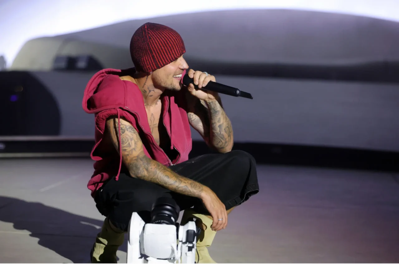 Justin Bieber performing at Coachella 2026